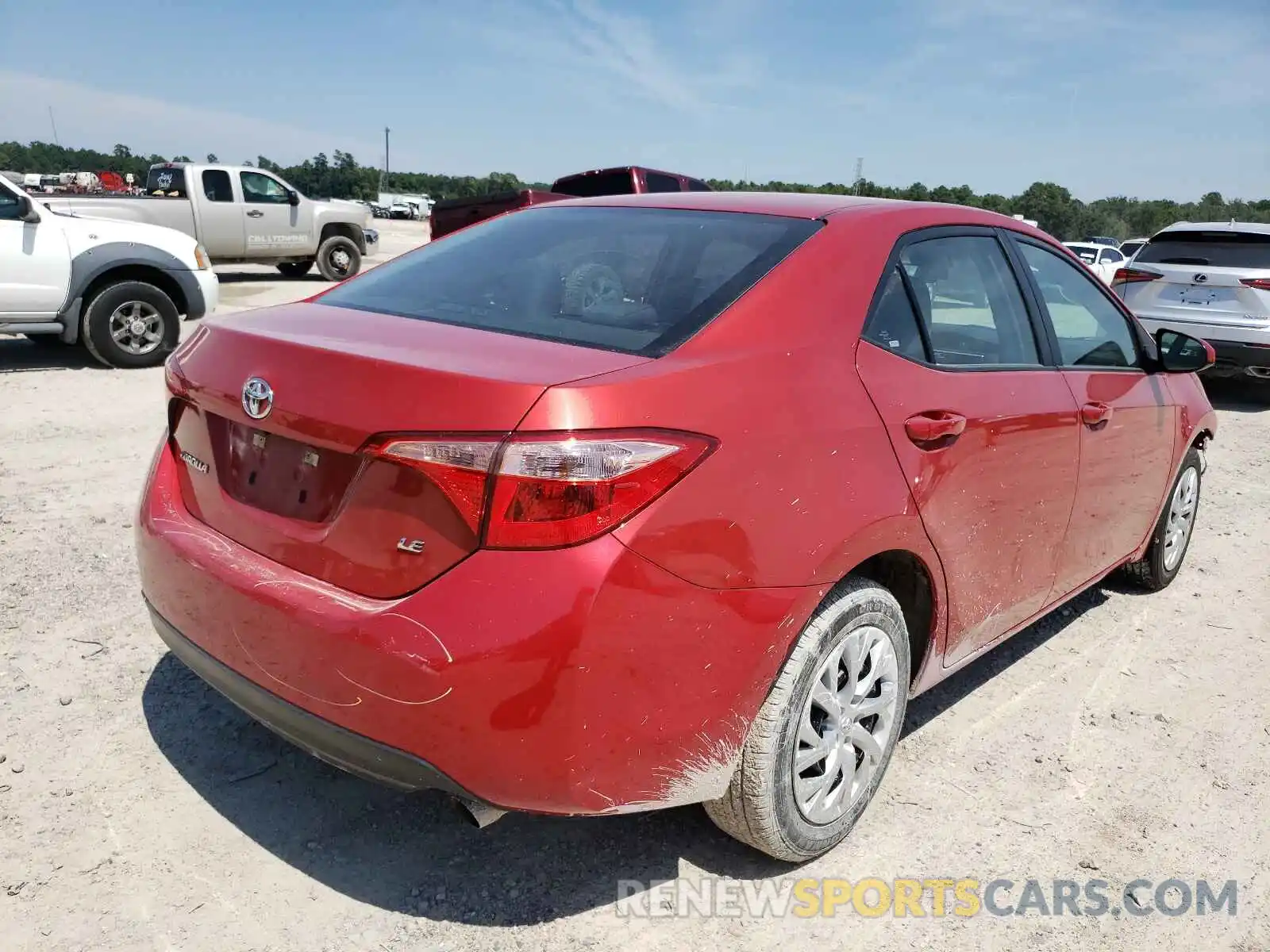 4 Photograph of a damaged car 5YFBURHE2KP898563 TOYOTA COROLLA 2019