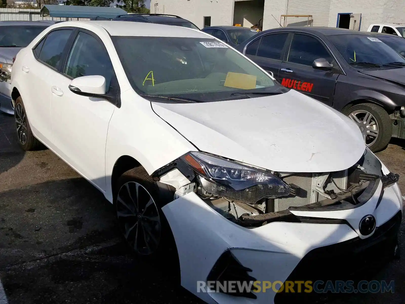 1 Photograph of a damaged car 5YFBURHE2KP899650 TOYOTA COROLLA 2019