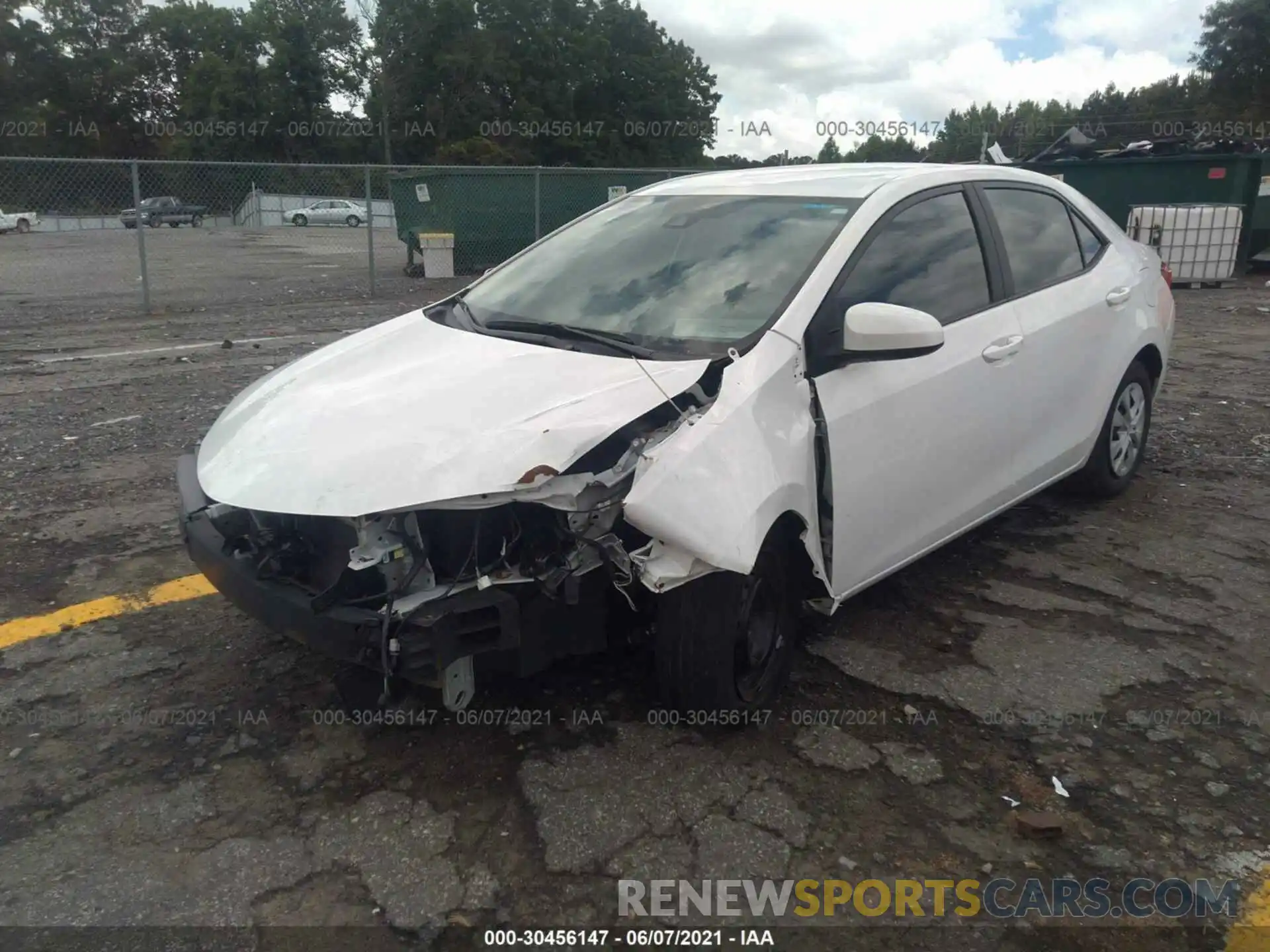 2 Photograph of a damaged car 5YFBURHE2KP900439 TOYOTA COROLLA 2019