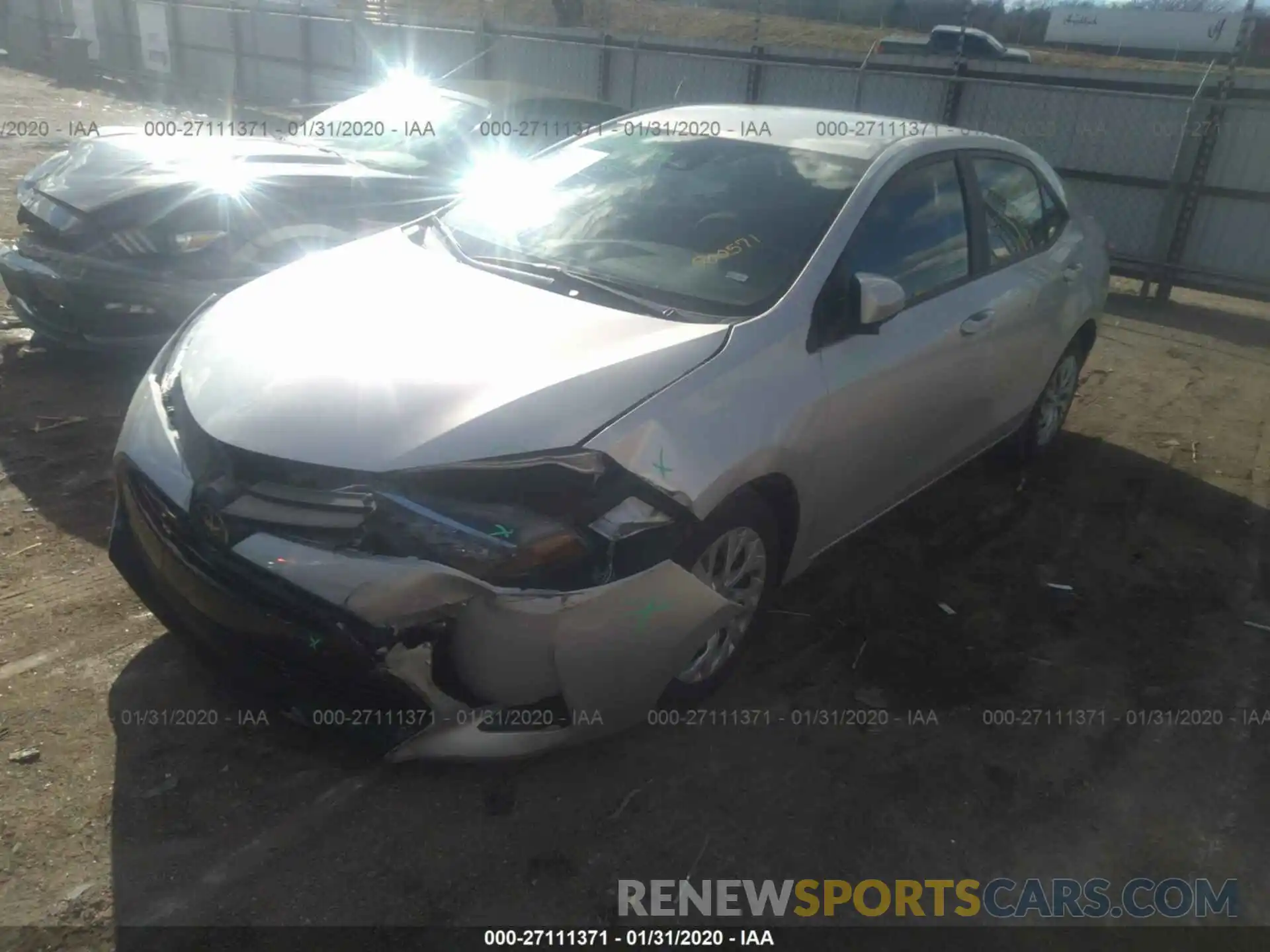 2 Photograph of a damaged car 5YFBURHE2KP900571 TOYOTA COROLLA 2019