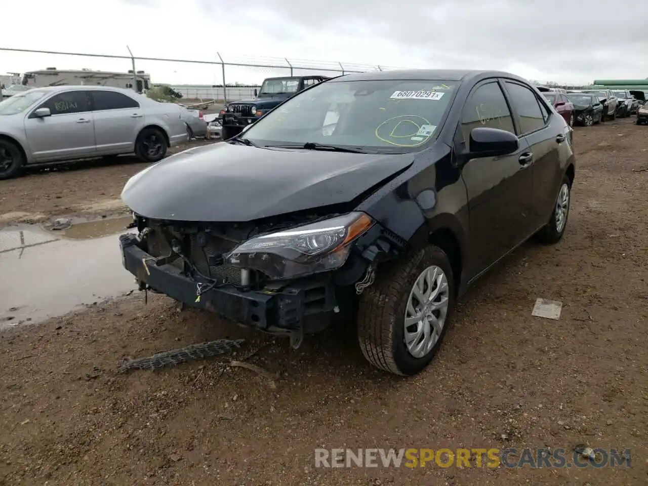 2 Photograph of a damaged car 5YFBURHE2KP900702 TOYOTA COROLLA 2019