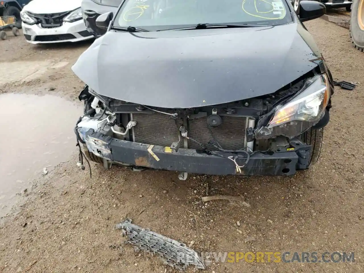 9 Photograph of a damaged car 5YFBURHE2KP900702 TOYOTA COROLLA 2019