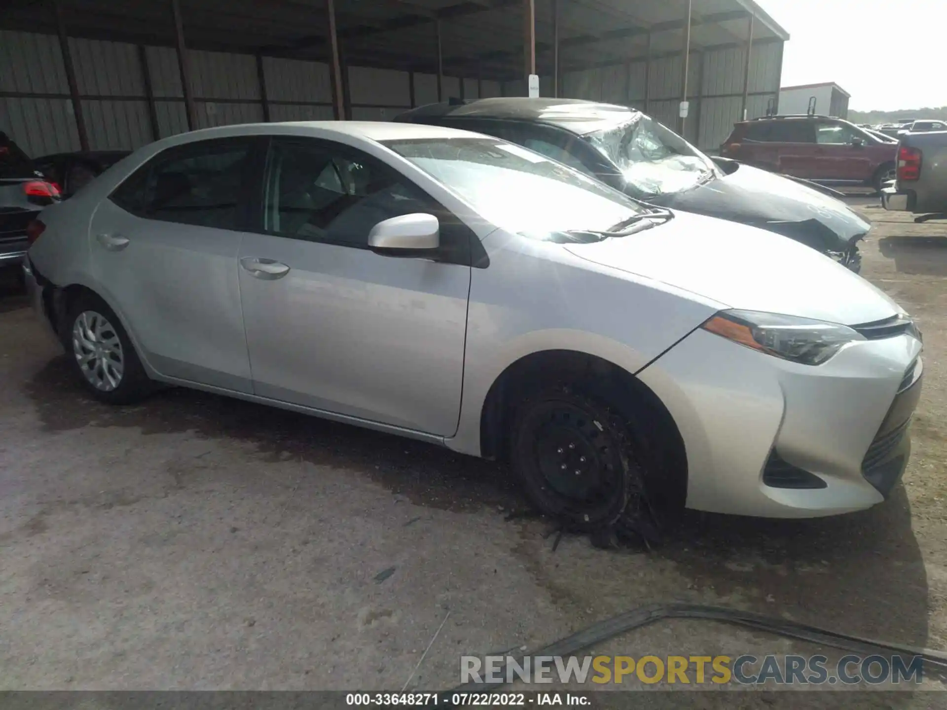 1 Photograph of a damaged car 5YFBURHE2KP901185 TOYOTA COROLLA 2019