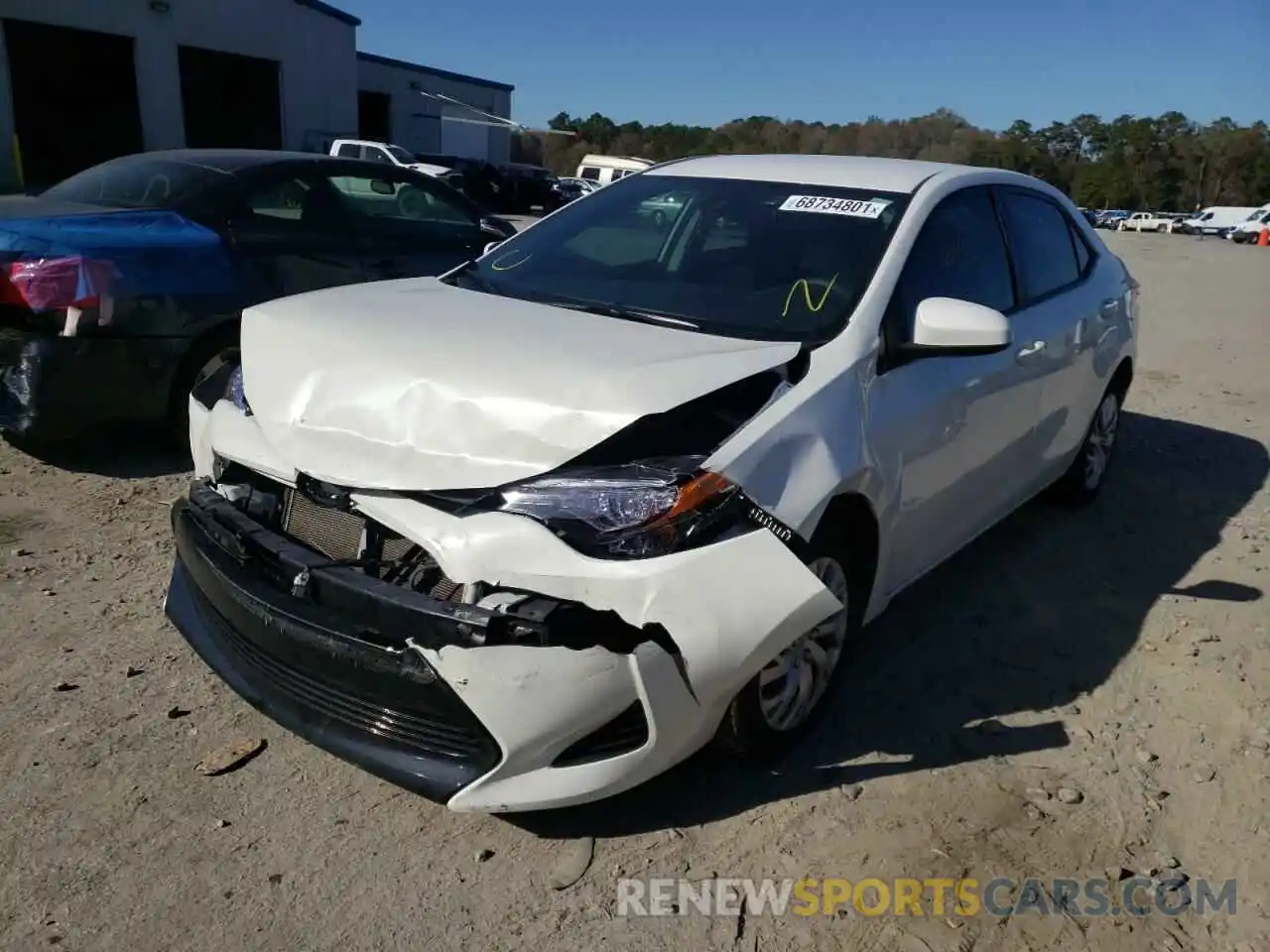 2 Photograph of a damaged car 5YFBURHE2KP901557 TOYOTA COROLLA 2019