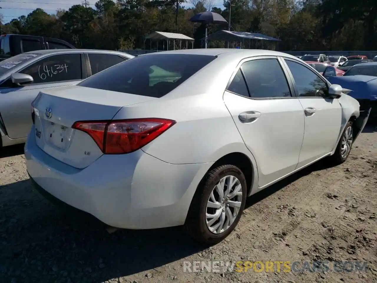 4 Photograph of a damaged car 5YFBURHE2KP901557 TOYOTA COROLLA 2019