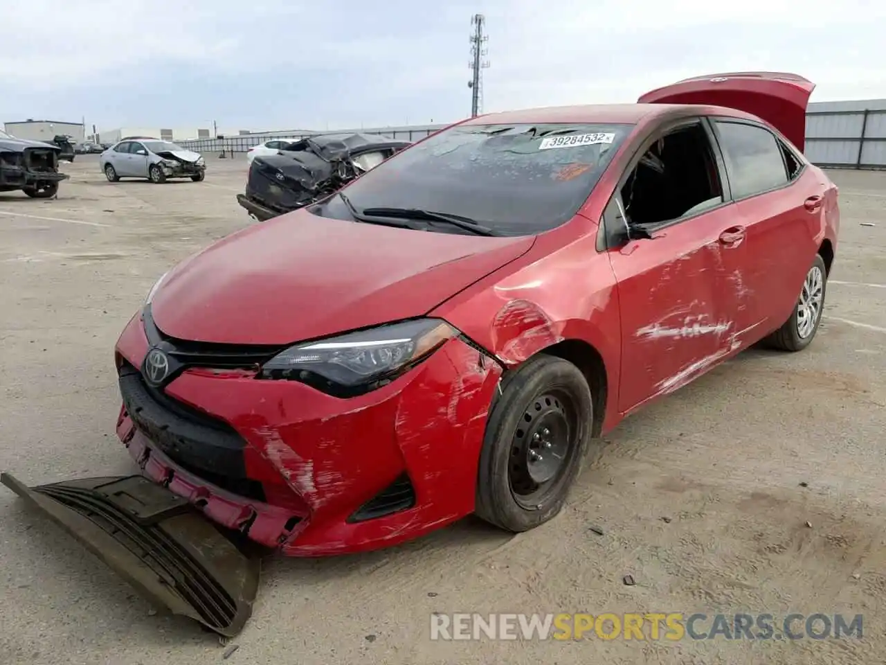 2 Photograph of a damaged car 5YFBURHE2KP902059 TOYOTA COROLLA 2019