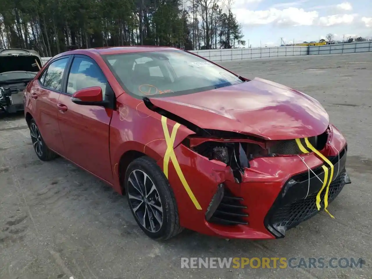 1 Photograph of a damaged car 5YFBURHE2KP902126 TOYOTA COROLLA 2019