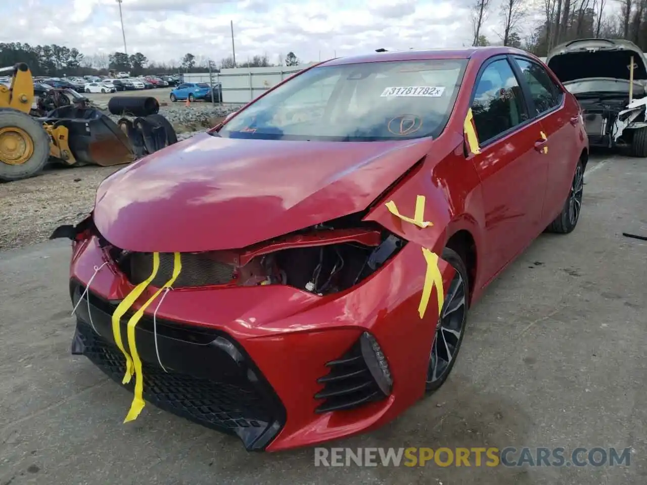 2 Photograph of a damaged car 5YFBURHE2KP902126 TOYOTA COROLLA 2019