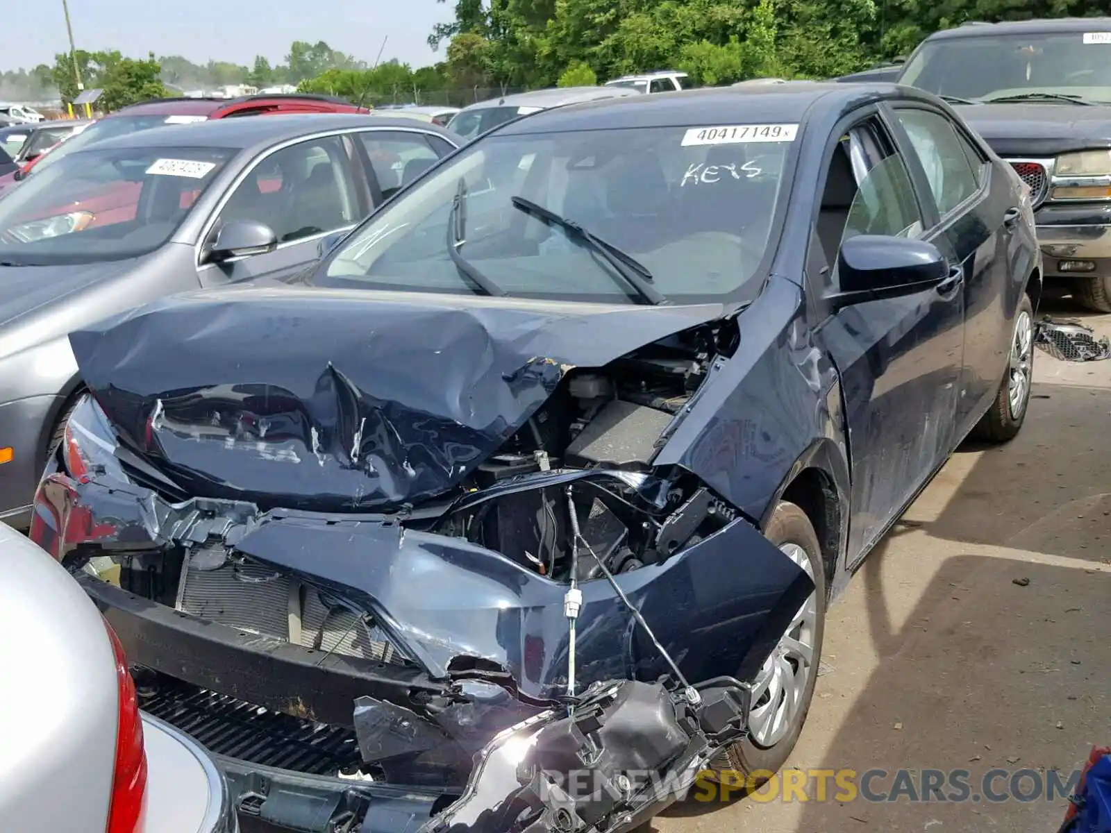 2 Photograph of a damaged car 5YFBURHE2KP902580 TOYOTA COROLLA 2019