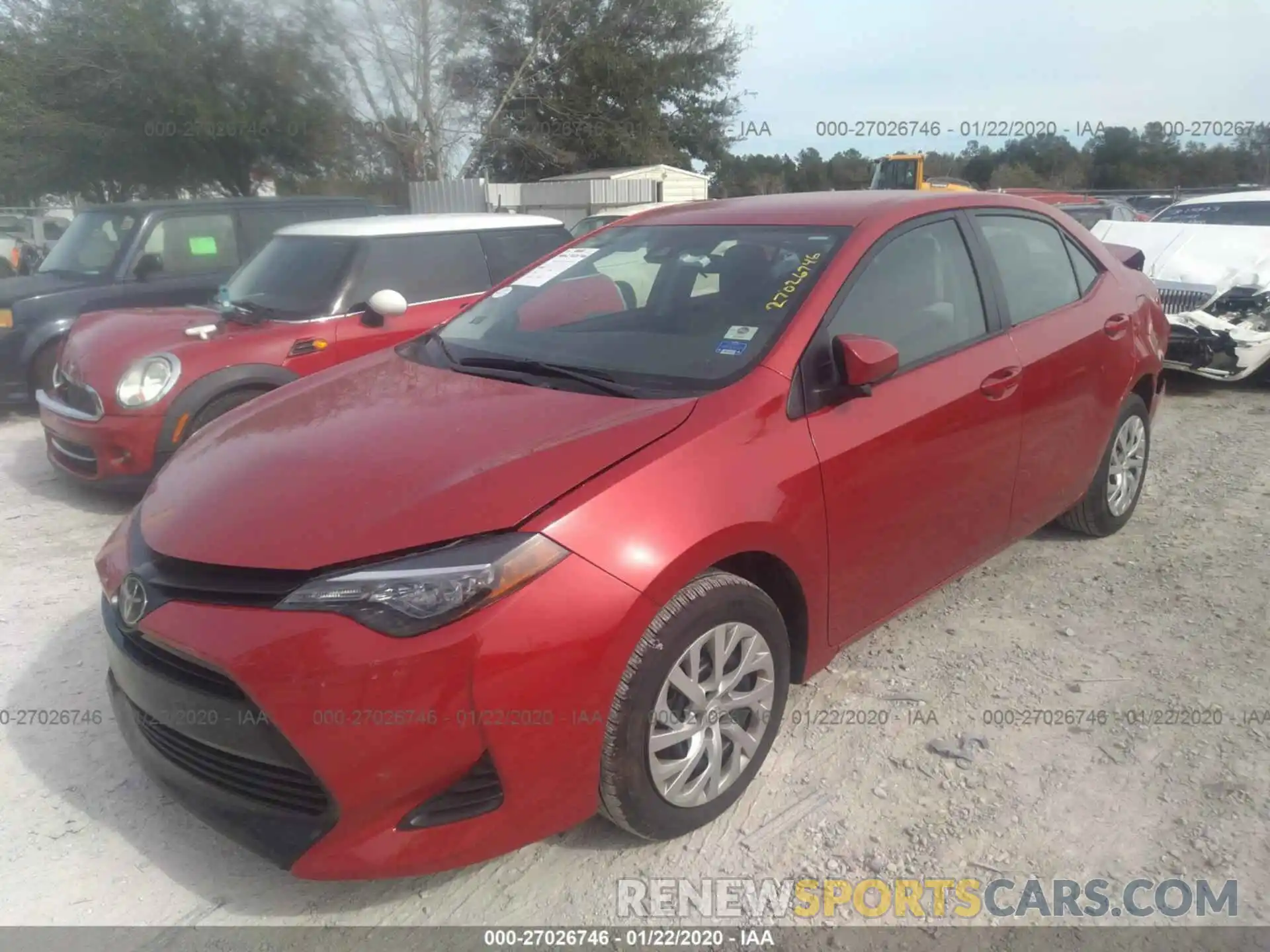 2 Photograph of a damaged car 5YFBURHE2KP903616 TOYOTA COROLLA 2019