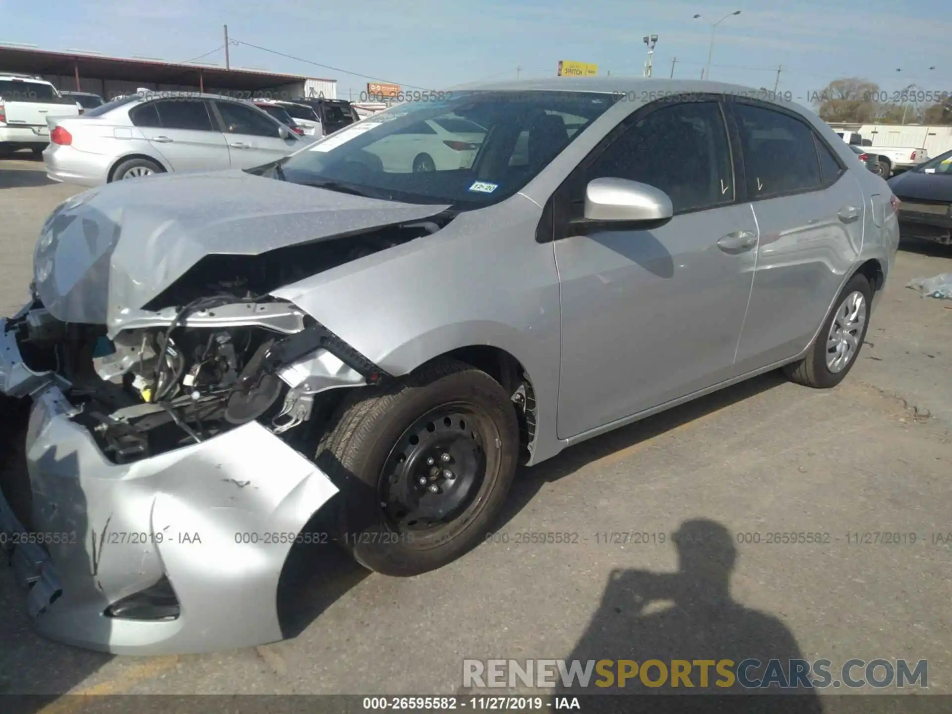 2 Photograph of a damaged car 5YFBURHE2KP903793 TOYOTA COROLLA 2019