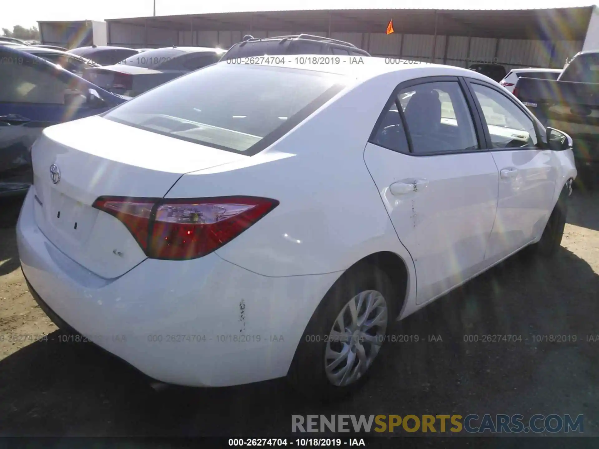 4 Photograph of a damaged car 5YFBURHE2KP905544 TOYOTA COROLLA 2019