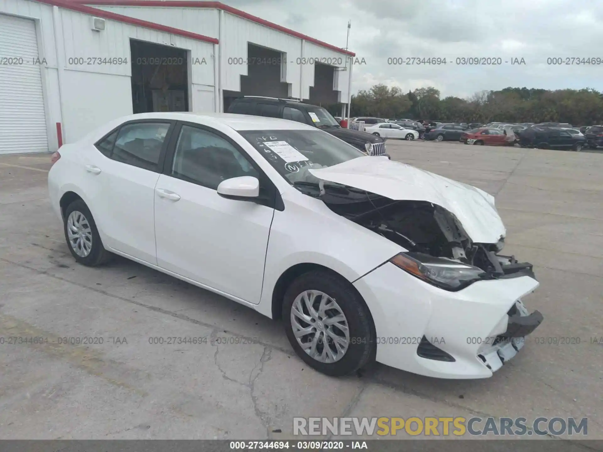 1 Photograph of a damaged car 5YFBURHE2KP905849 TOYOTA COROLLA 2019