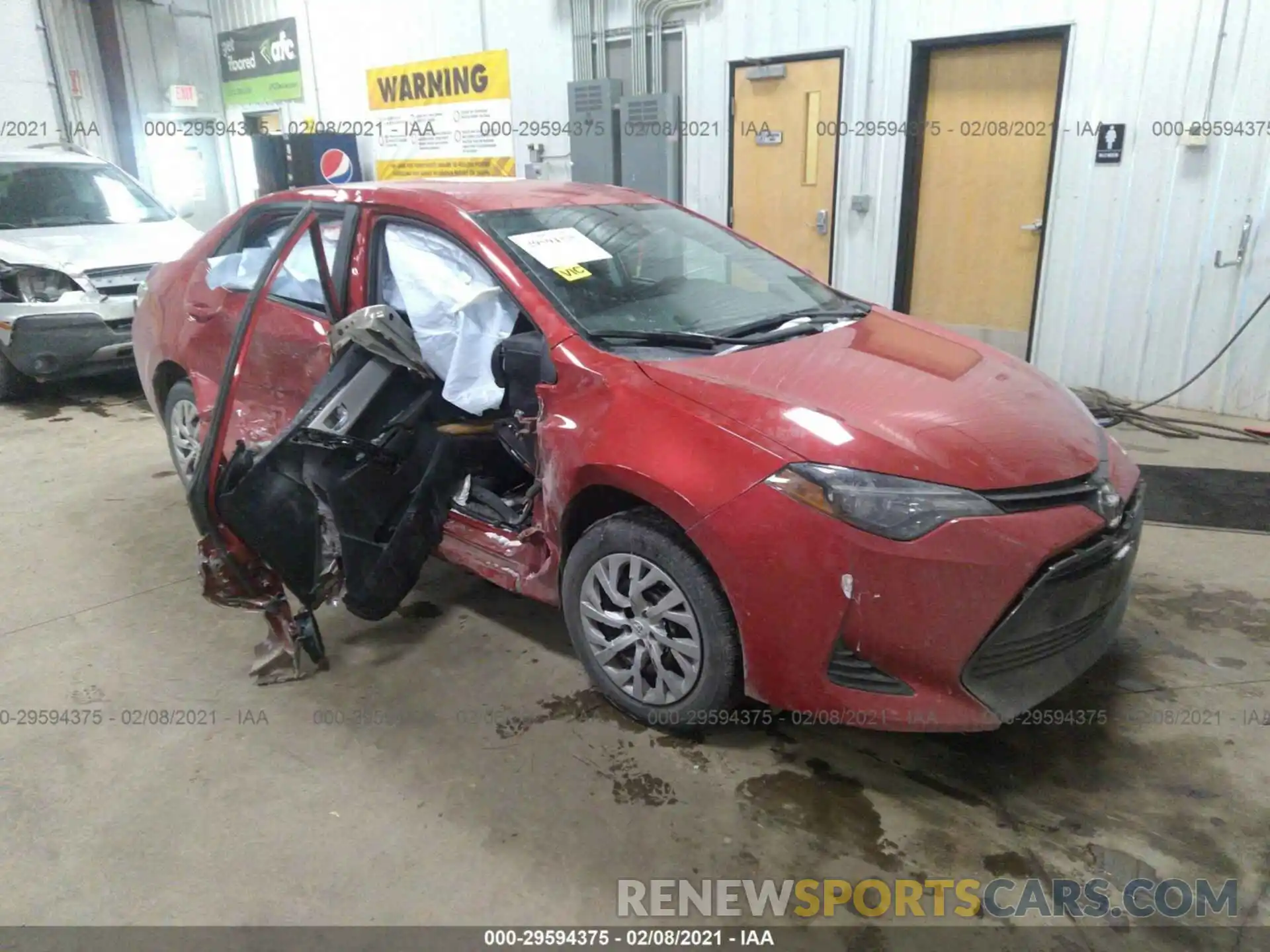 1 Photograph of a damaged car 5YFBURHE2KP905981 TOYOTA COROLLA 2019