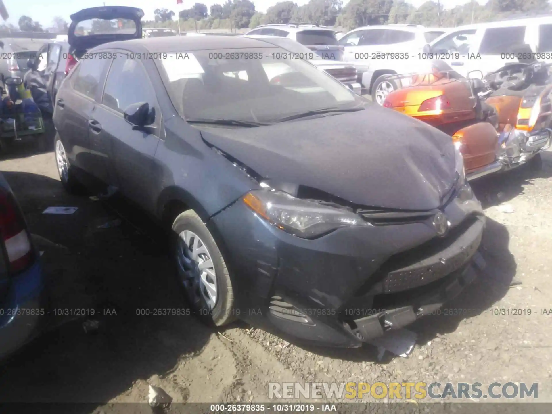 1 Photograph of a damaged car 5YFBURHE2KP906323 TOYOTA COROLLA 2019