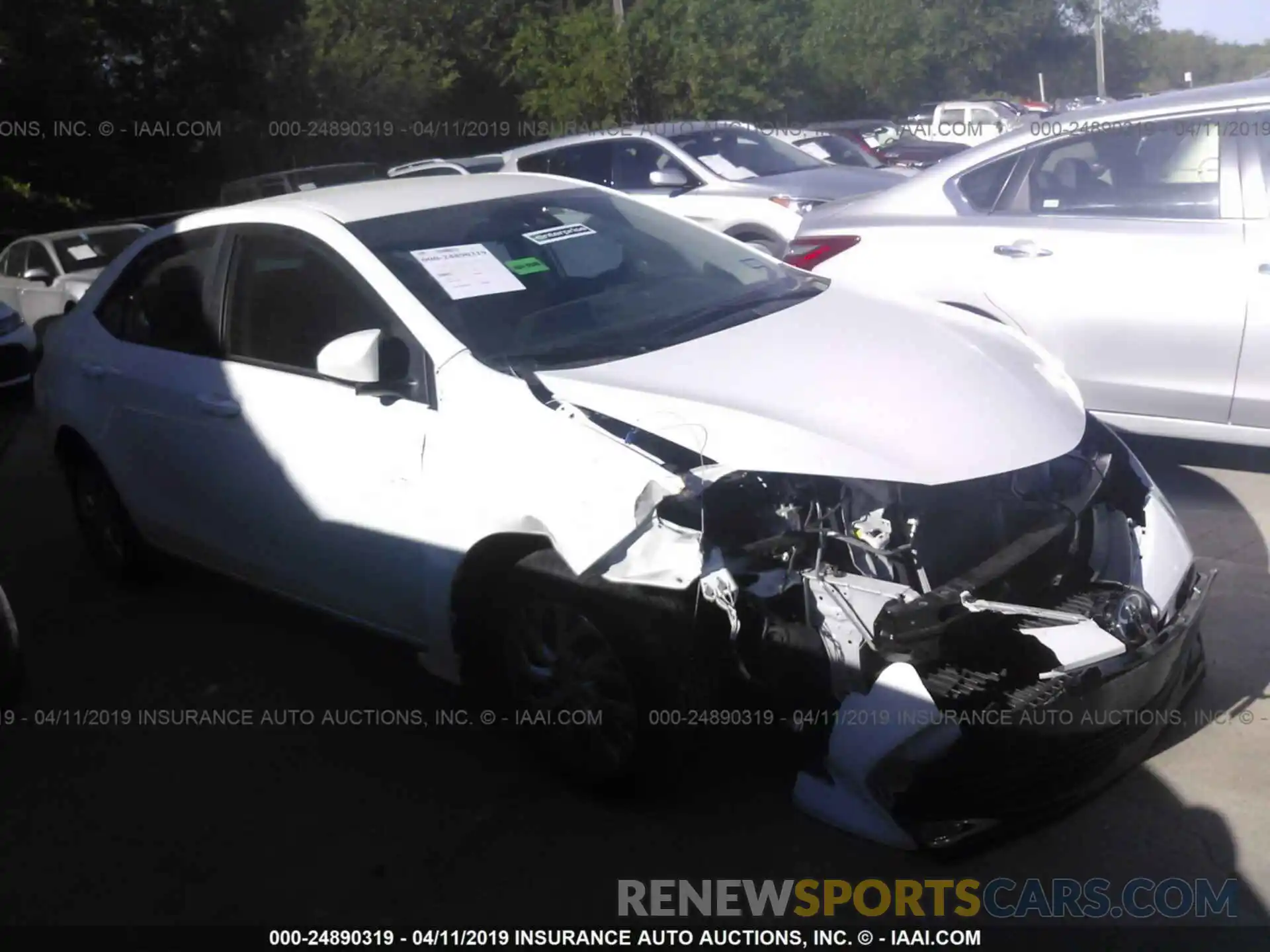 1 Photograph of a damaged car 5YFBURHE2KP907150 TOYOTA COROLLA 2019