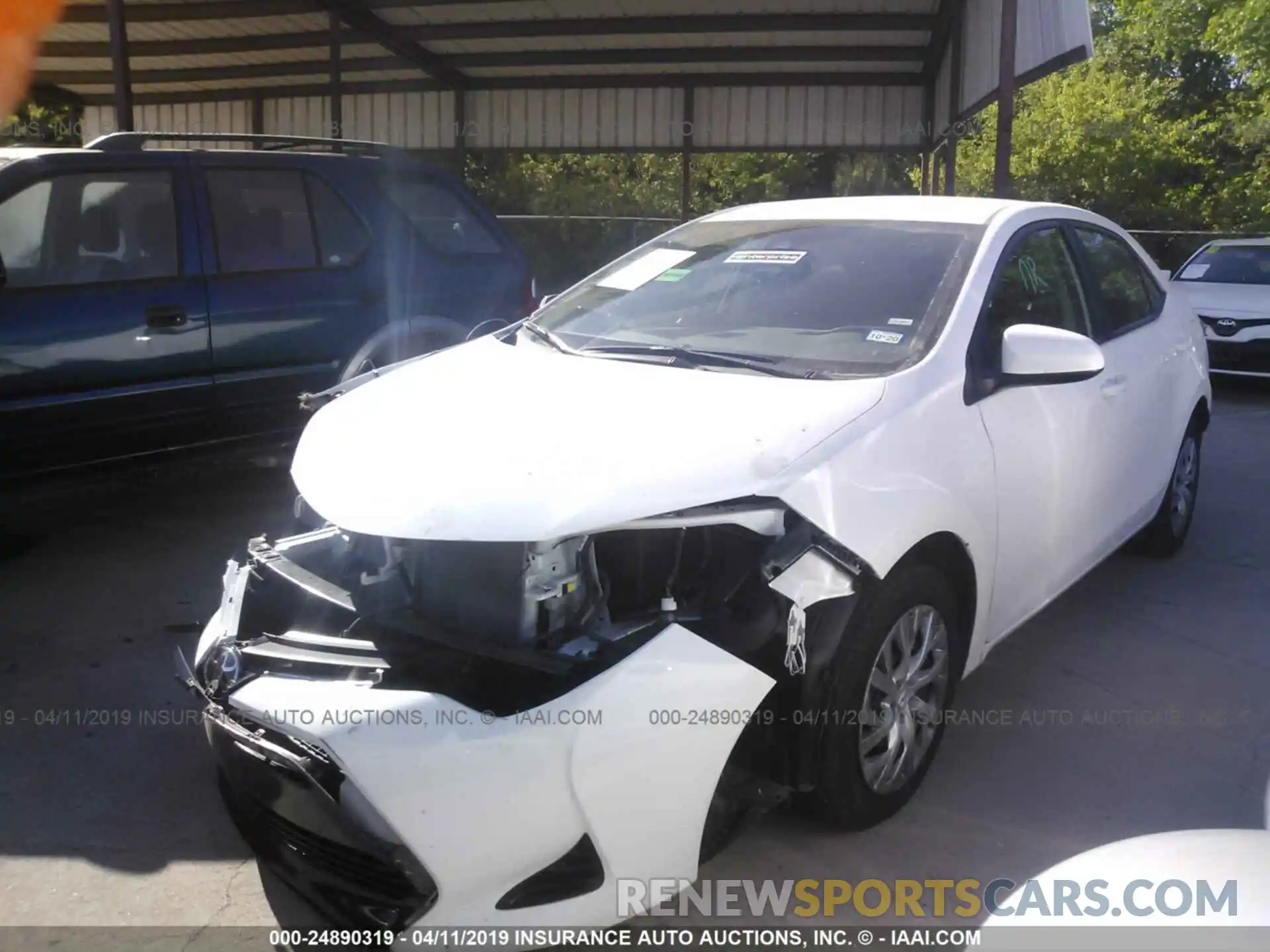 2 Photograph of a damaged car 5YFBURHE2KP907150 TOYOTA COROLLA 2019