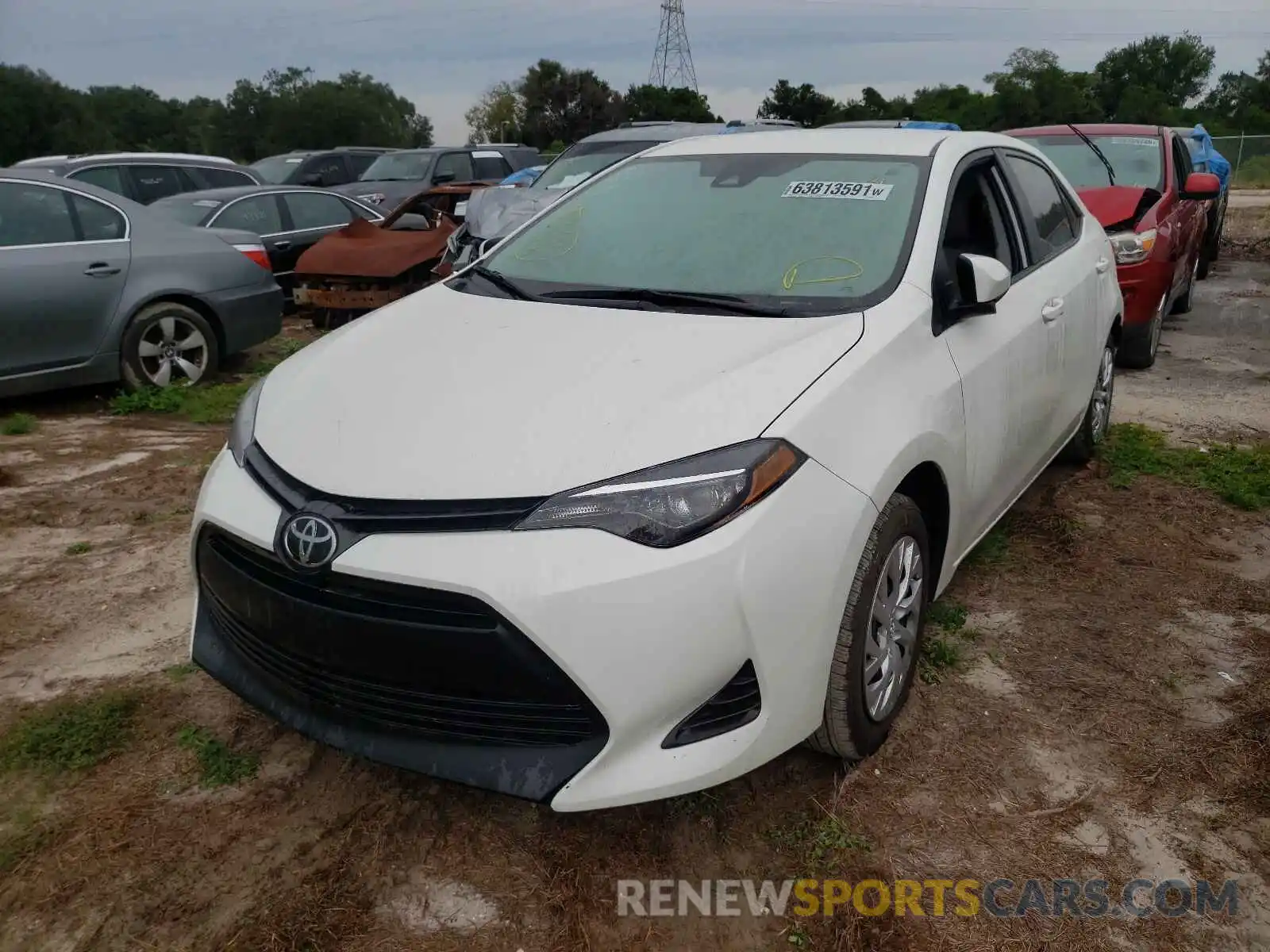 2 Photograph of a damaged car 5YFBURHE2KP908699 TOYOTA COROLLA 2019