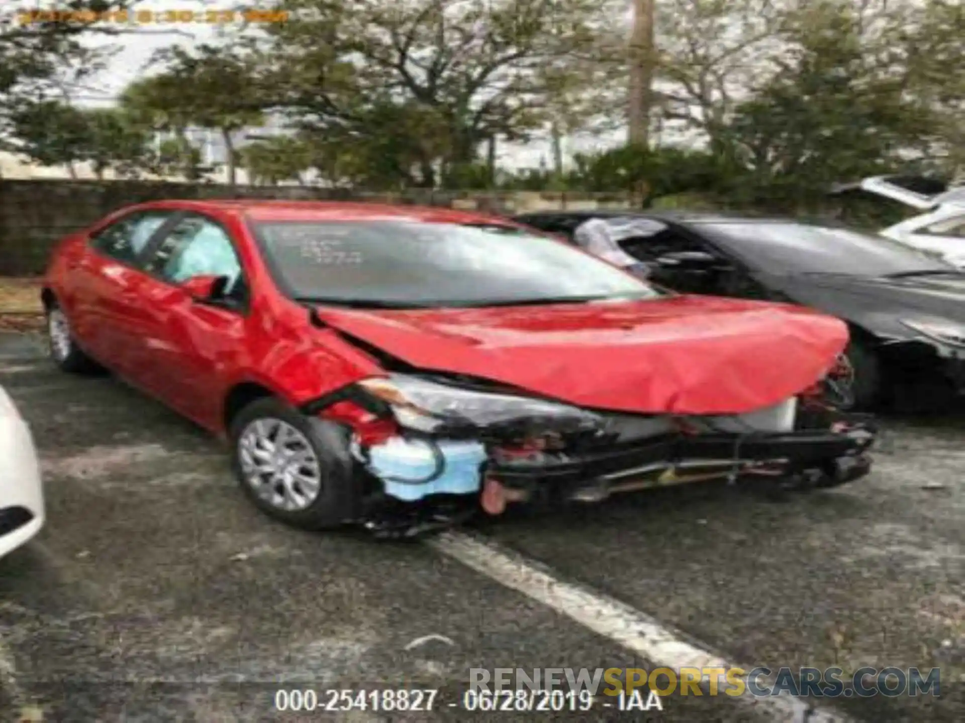 1 Photograph of a damaged car 5YFBURHE2KP908878 TOYOTA COROLLA 2019