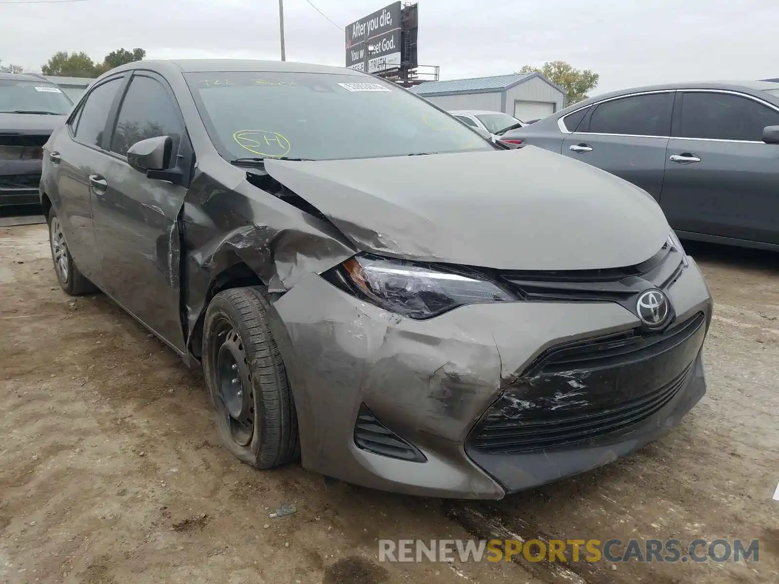 1 Photograph of a damaged car 5YFBURHE2KP909108 TOYOTA COROLLA 2019