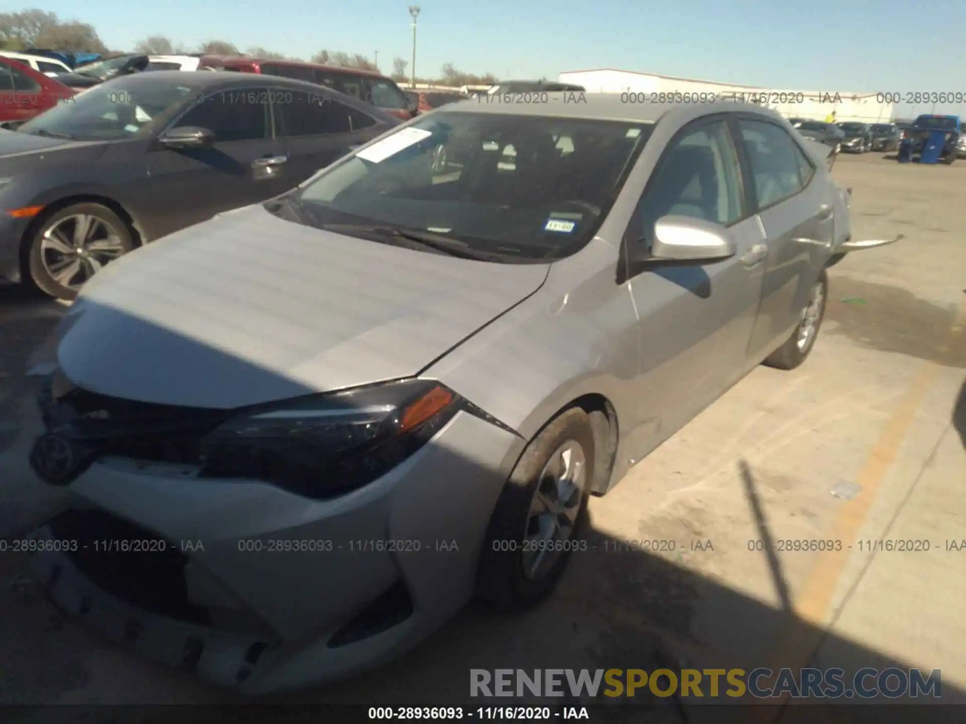 2 Photograph of a damaged car 5YFBURHE2KP909142 TOYOTA COROLLA 2019