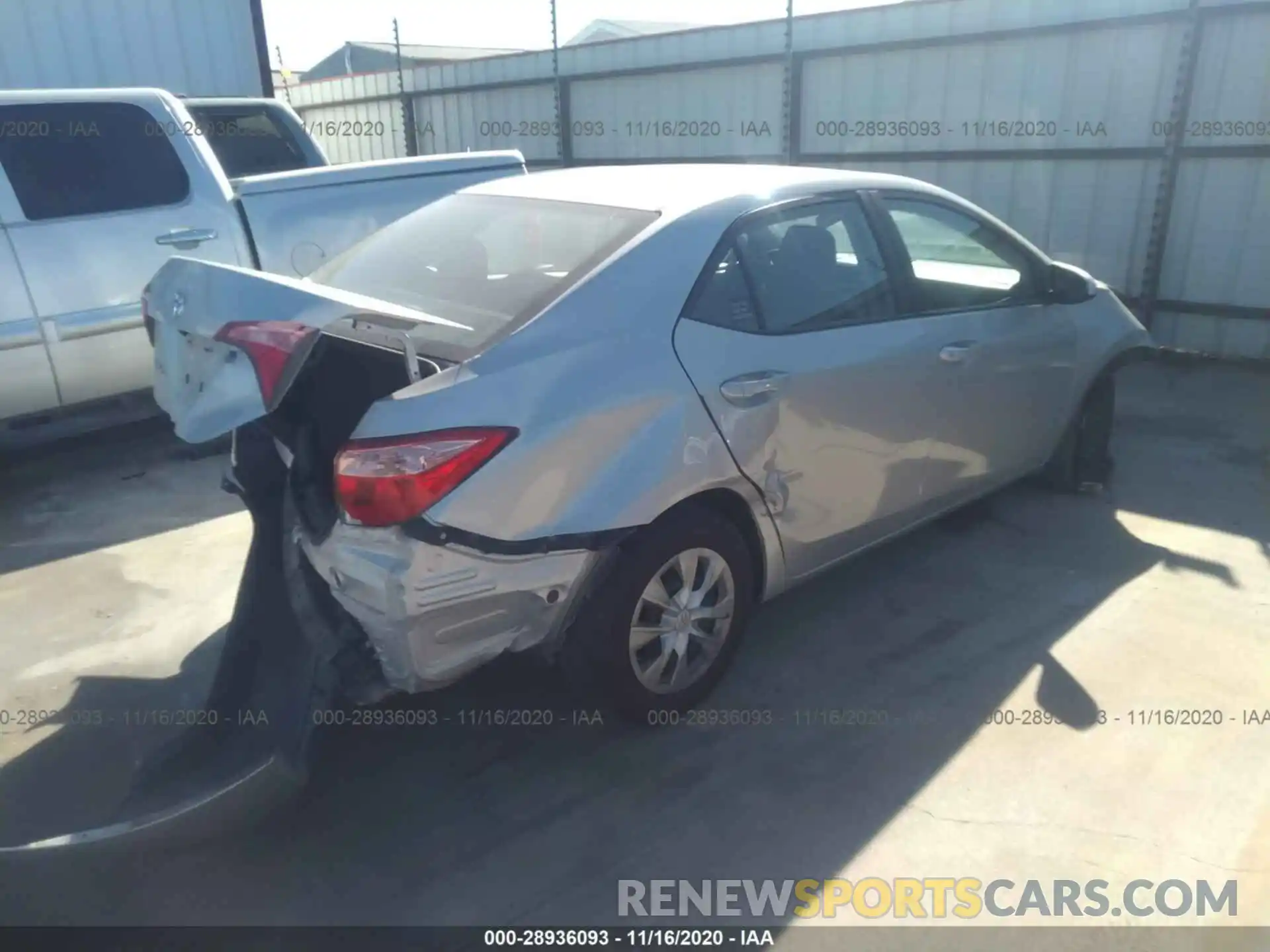 4 Photograph of a damaged car 5YFBURHE2KP909142 TOYOTA COROLLA 2019