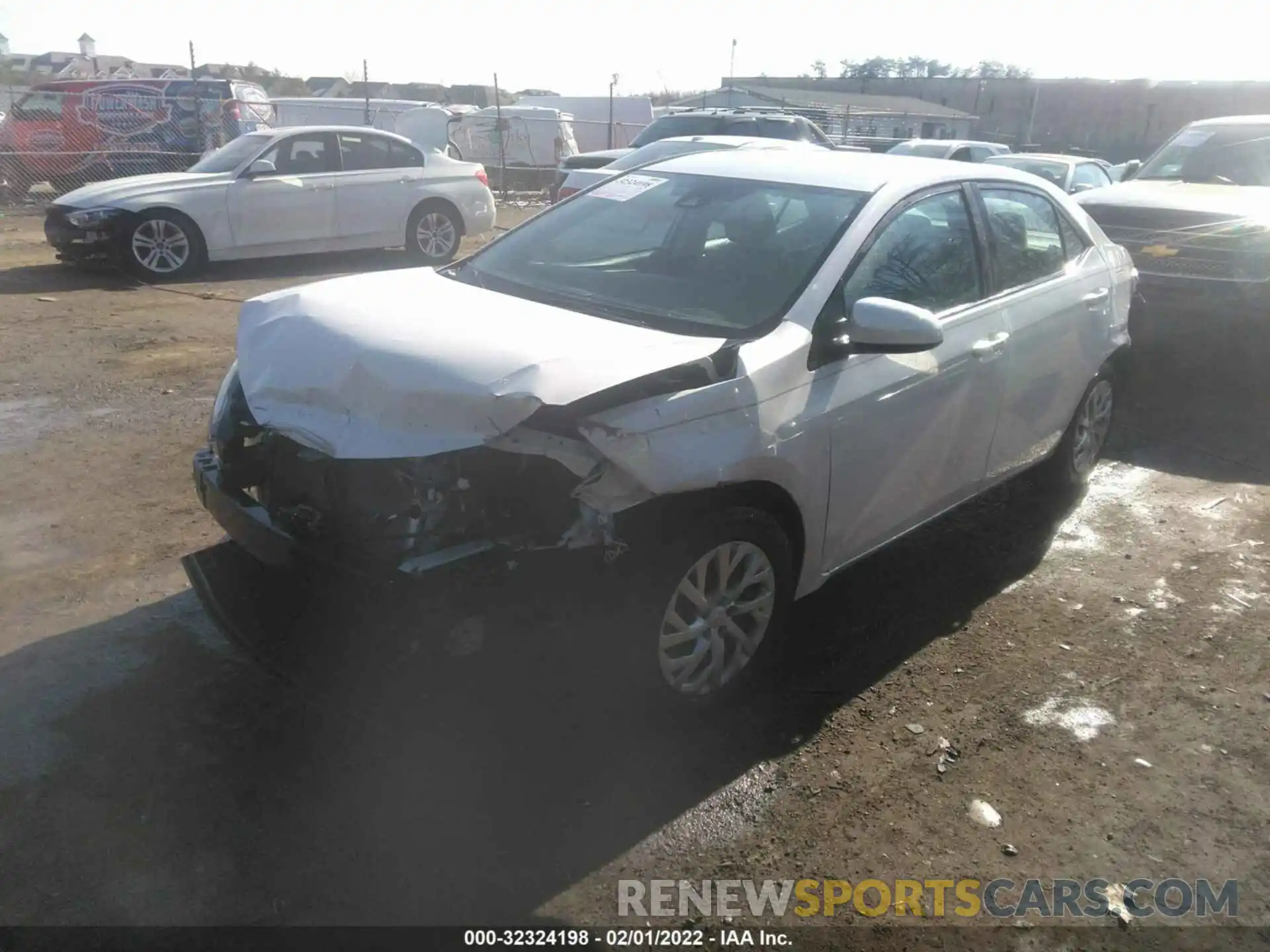 2 Photograph of a damaged car 5YFBURHE2KP909156 TOYOTA COROLLA 2019