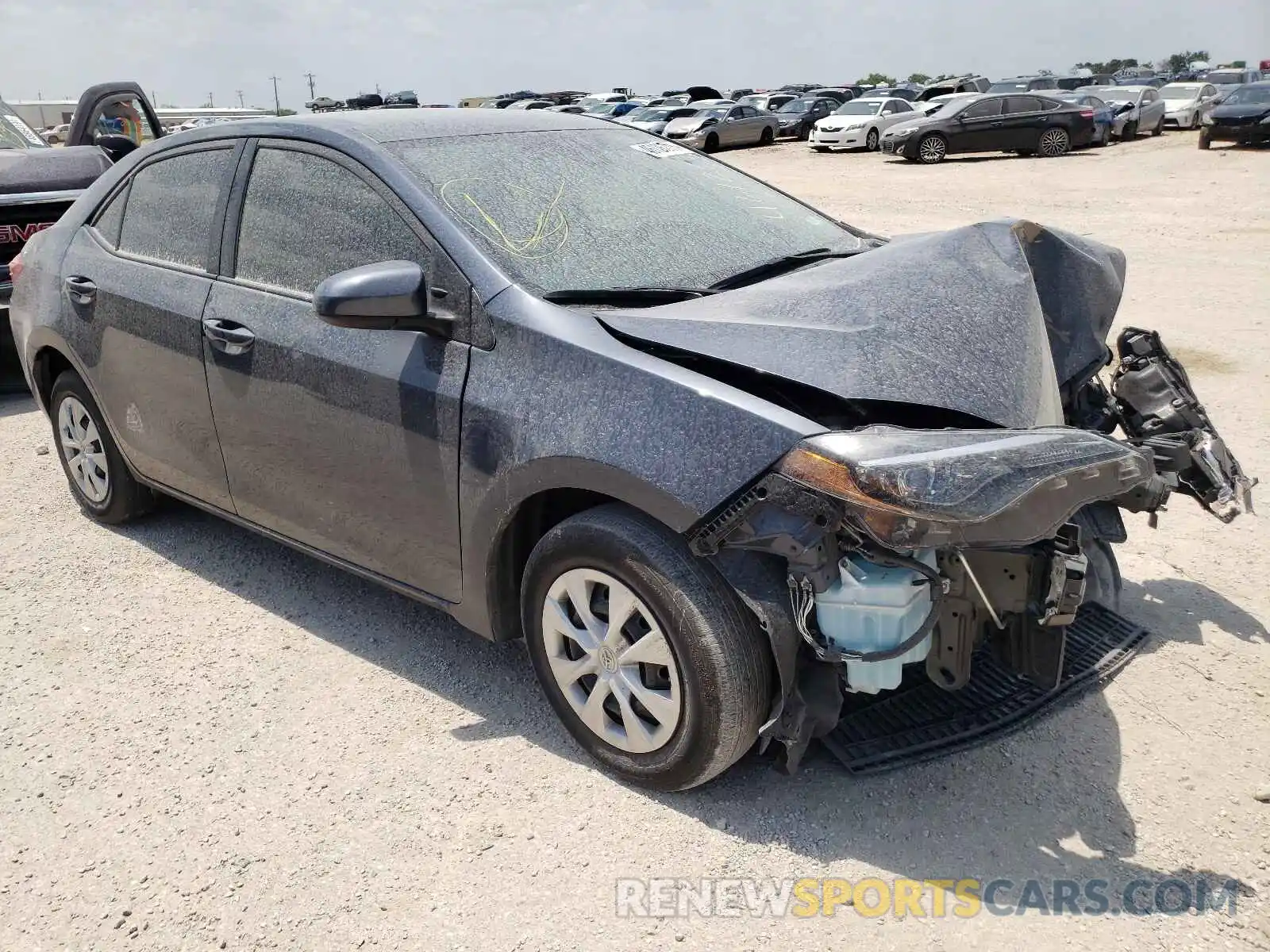 1 Photograph of a damaged car 5YFBURHE2KP909335 TOYOTA COROLLA 2019