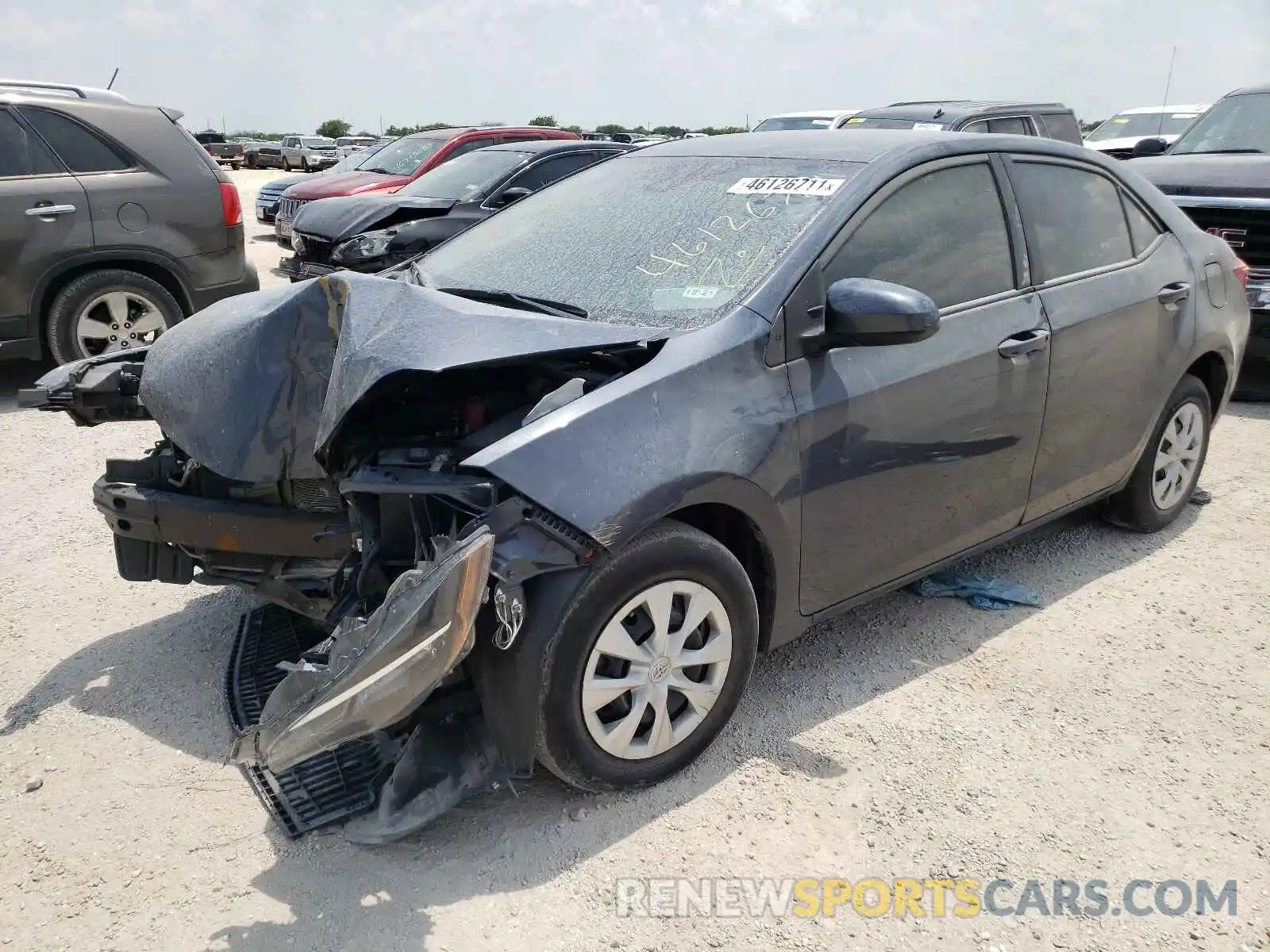 2 Photograph of a damaged car 5YFBURHE2KP909335 TOYOTA COROLLA 2019