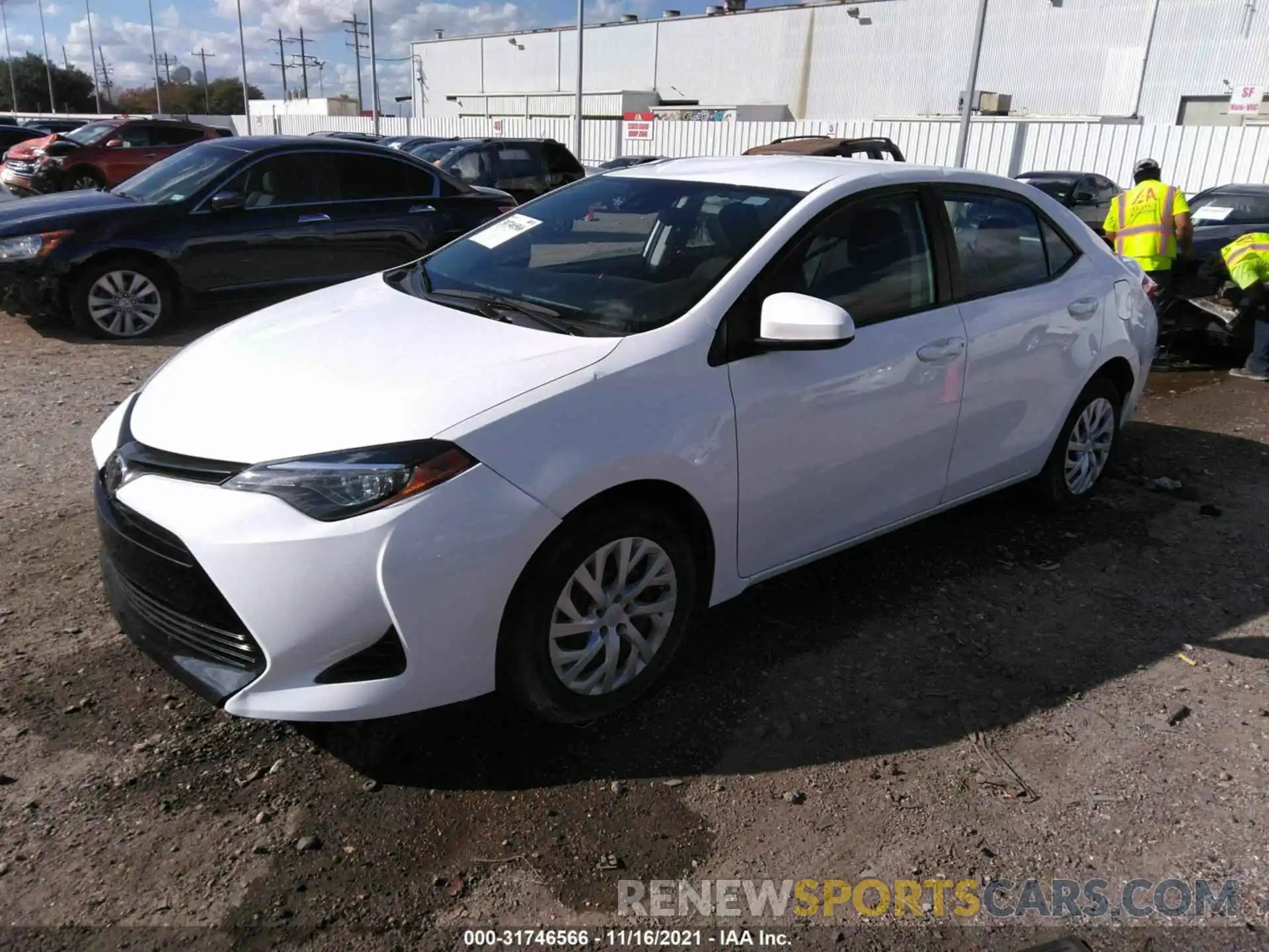 2 Photograph of a damaged car 5YFBURHE2KP909397 TOYOTA COROLLA 2019