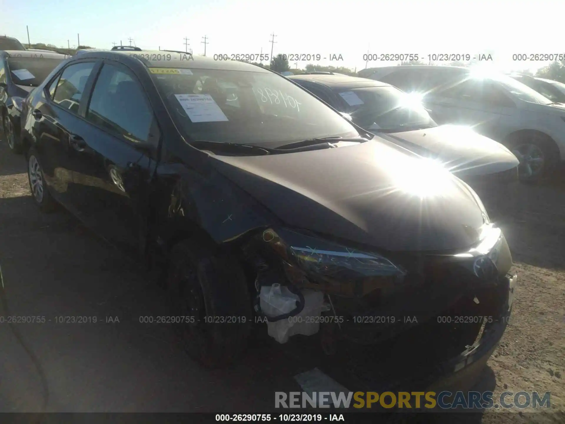 1 Photograph of a damaged car 5YFBURHE2KP909898 TOYOTA COROLLA 2019