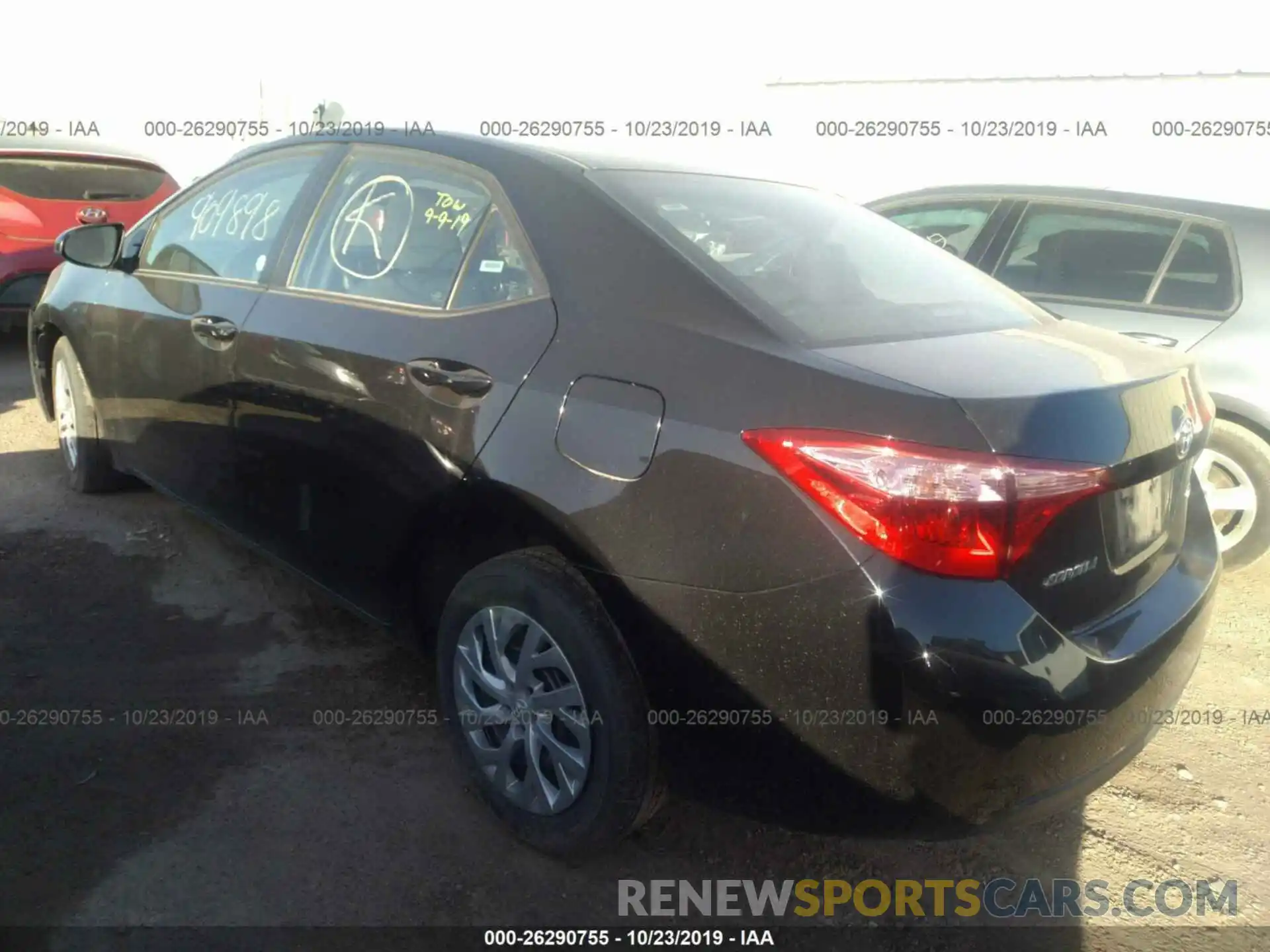 3 Photograph of a damaged car 5YFBURHE2KP909898 TOYOTA COROLLA 2019