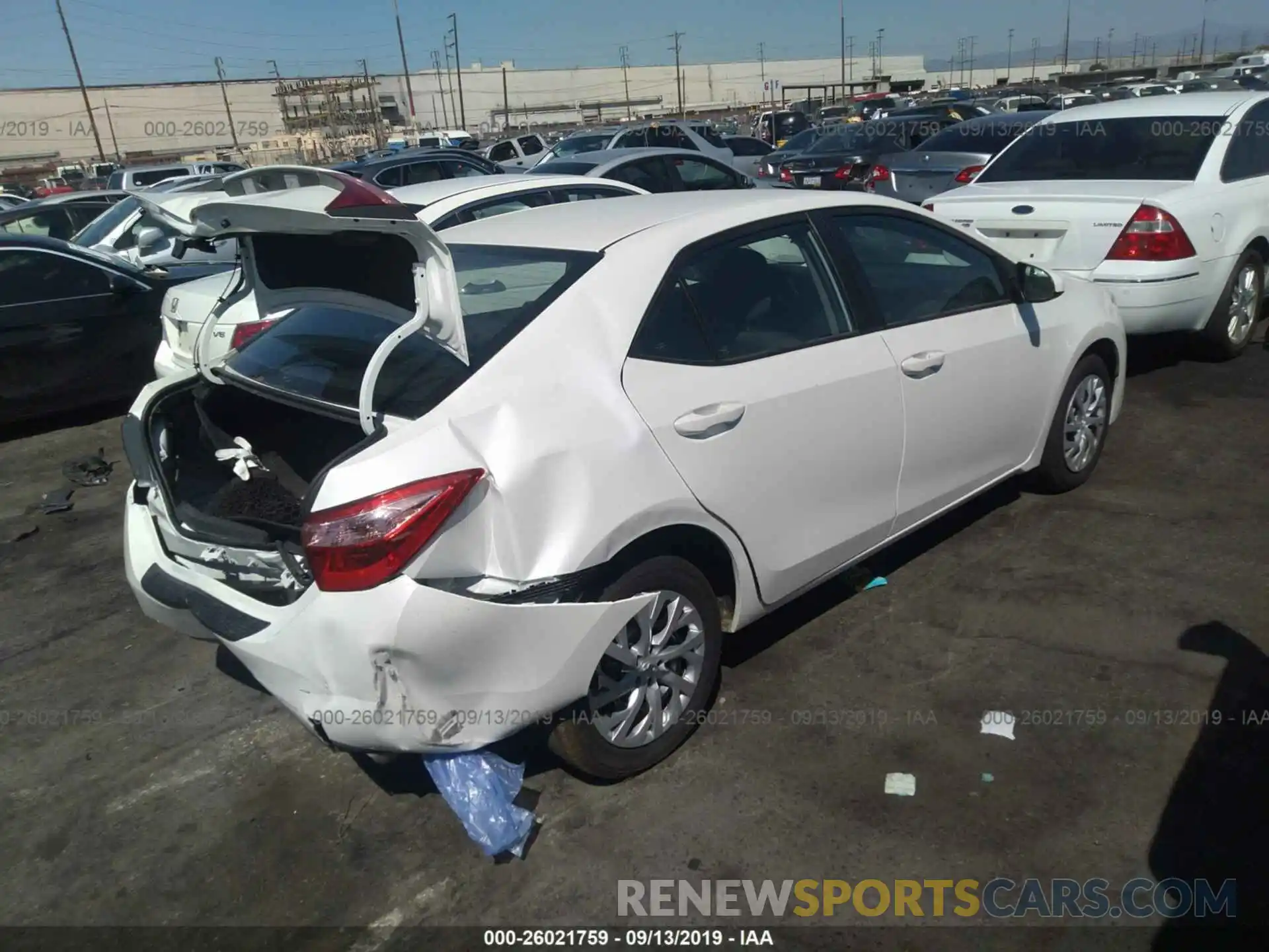 4 Photograph of a damaged car 5YFBURHE2KP909920 TOYOTA COROLLA 2019