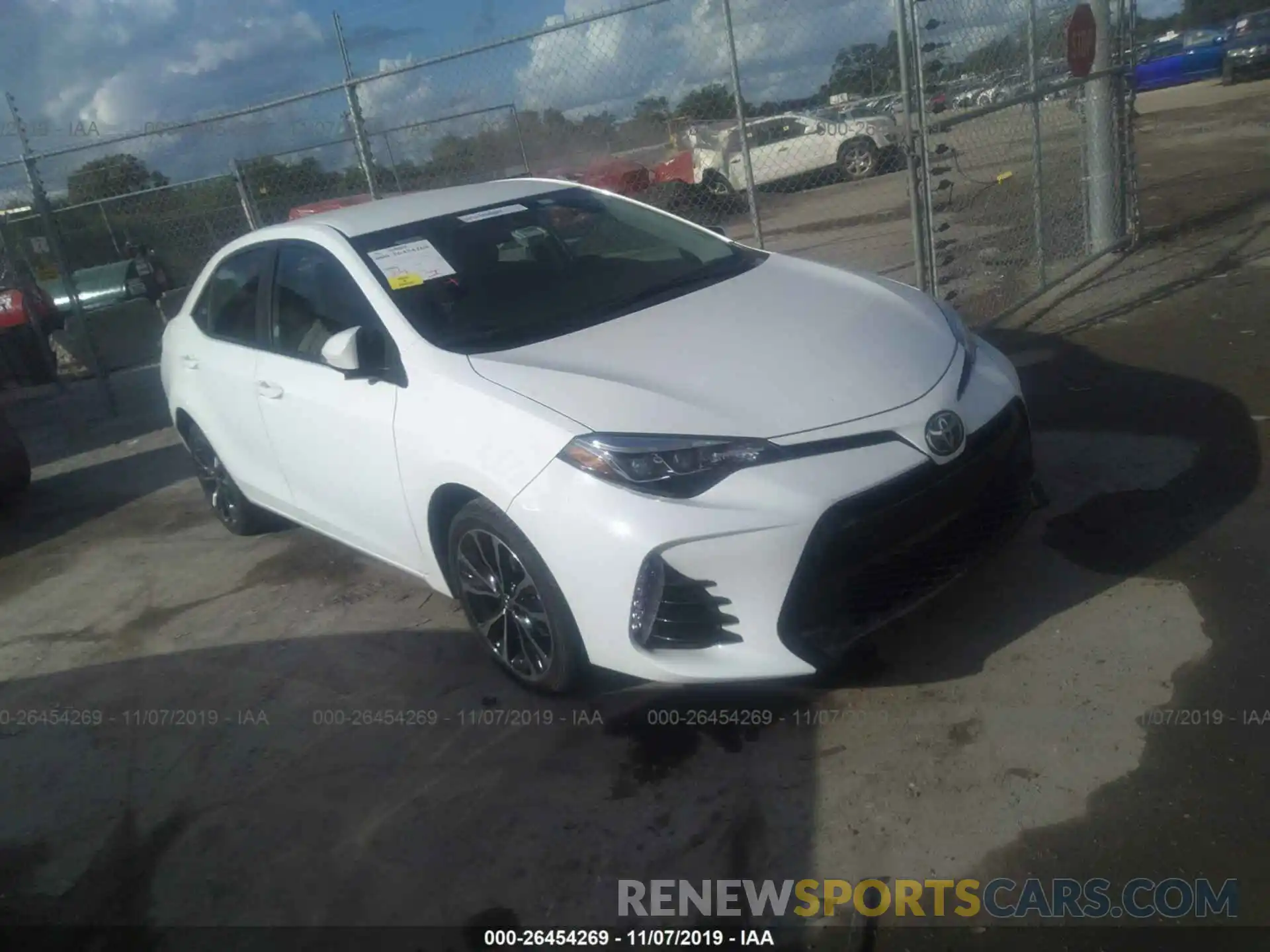 1 Photograph of a damaged car 5YFBURHE2KP910422 TOYOTA COROLLA 2019