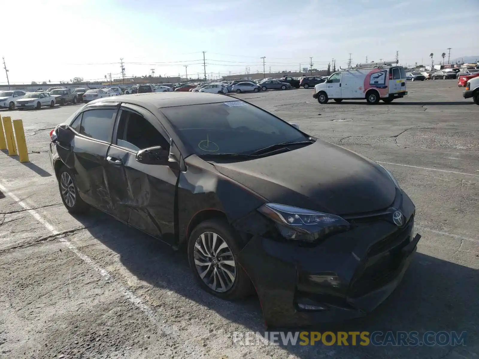 1 Photograph of a damaged car 5YFBURHE2KP910971 TOYOTA COROLLA 2019