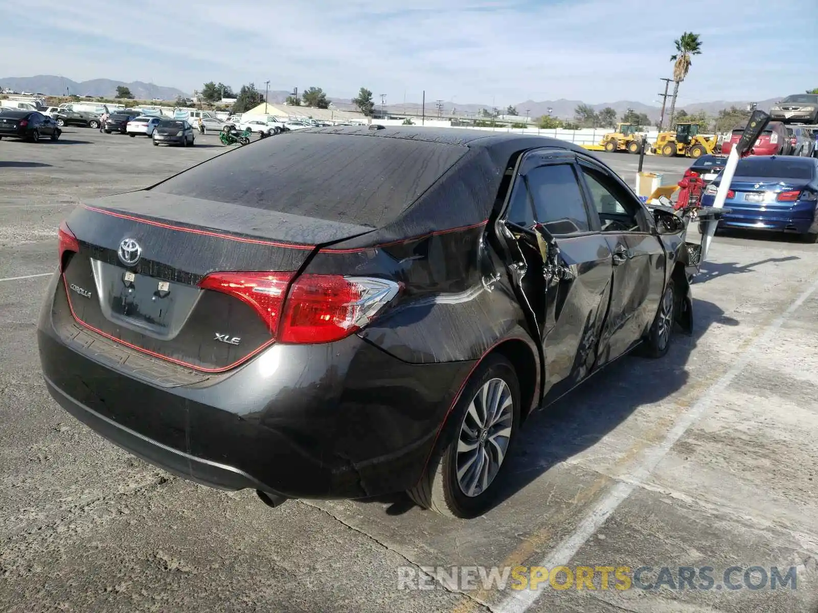 4 Photograph of a damaged car 5YFBURHE2KP910971 TOYOTA COROLLA 2019