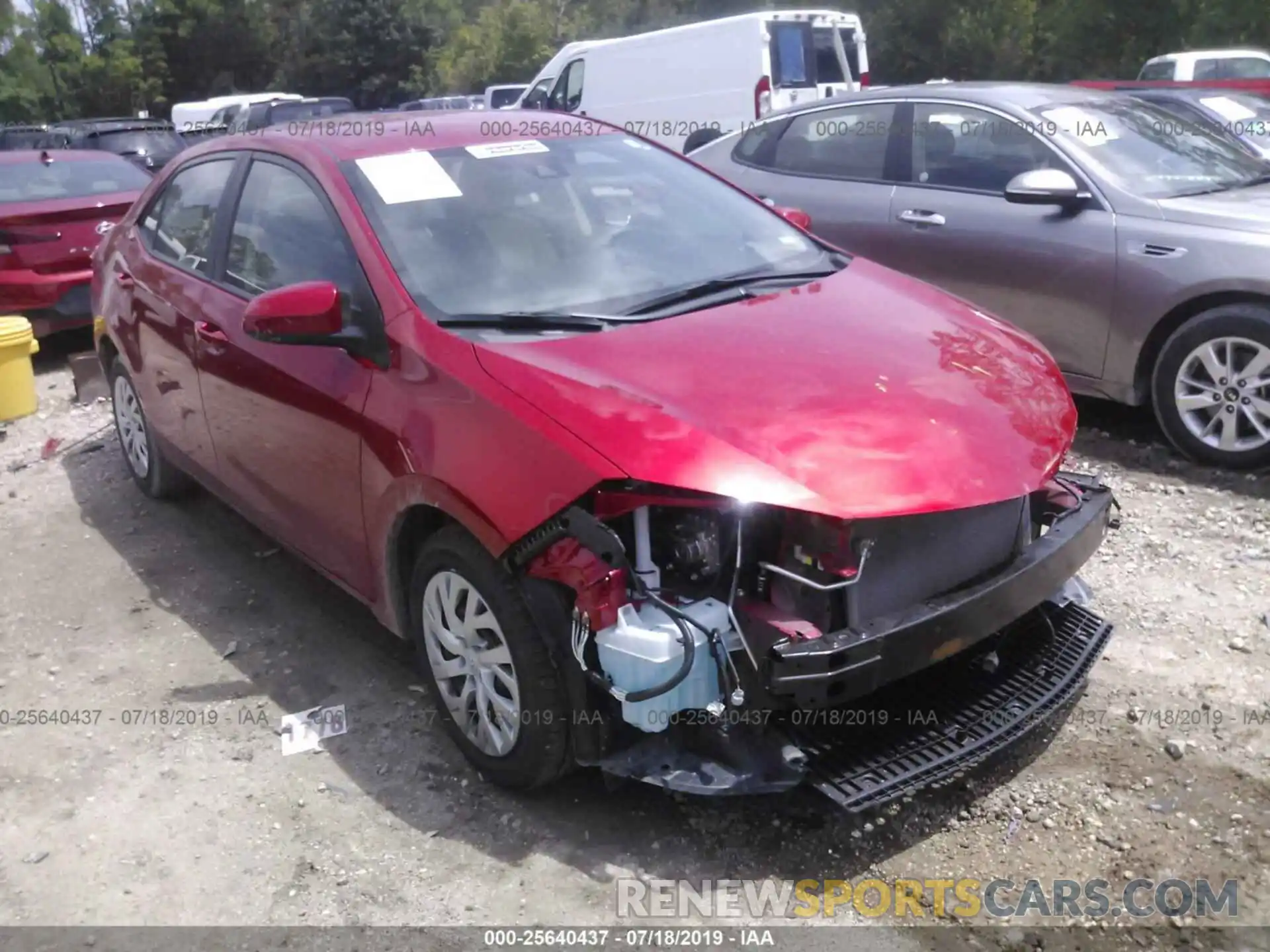 1 Photograph of a damaged car 5YFBURHE2KP911117 TOYOTA COROLLA 2019