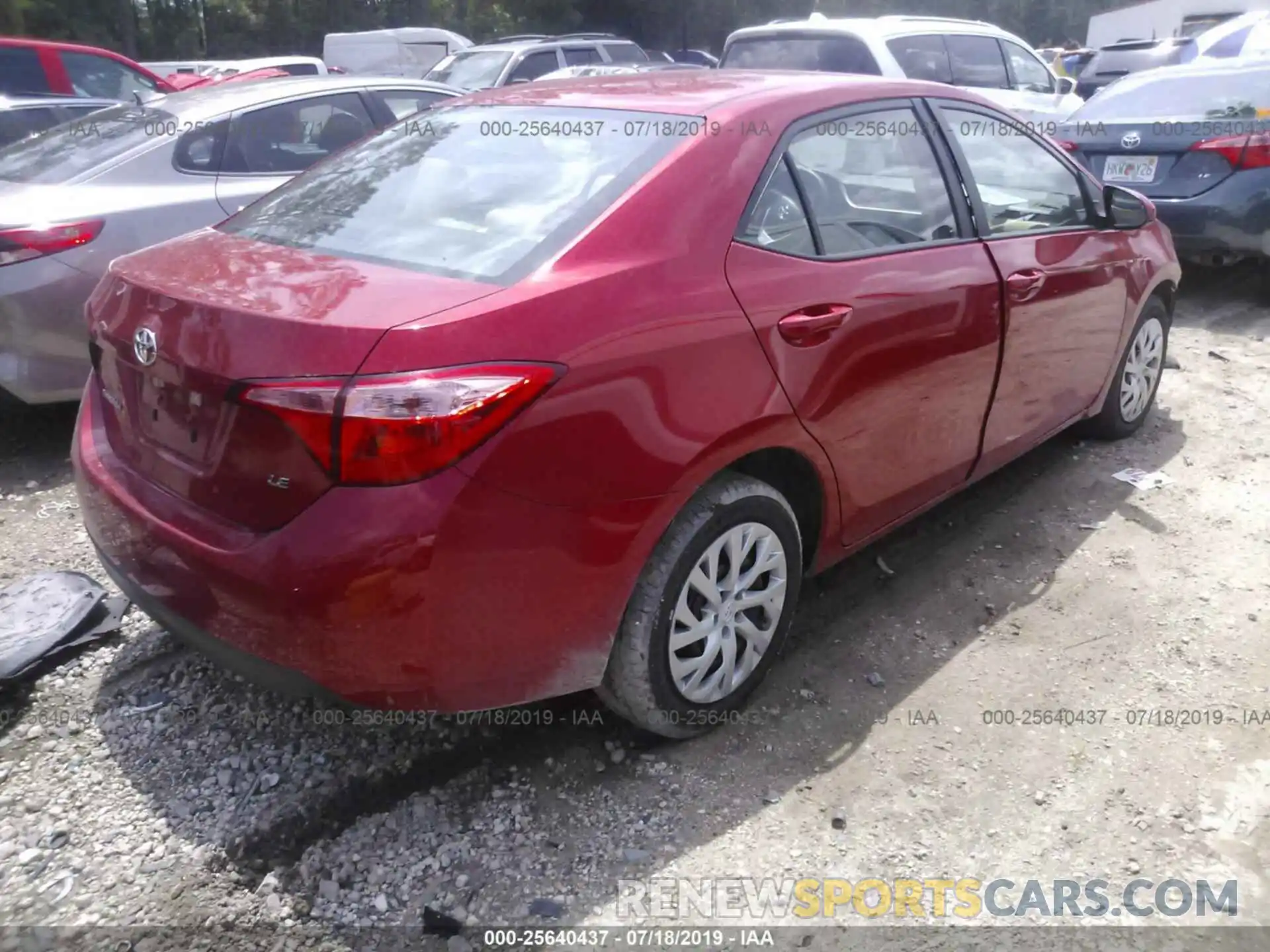 4 Photograph of a damaged car 5YFBURHE2KP911117 TOYOTA COROLLA 2019