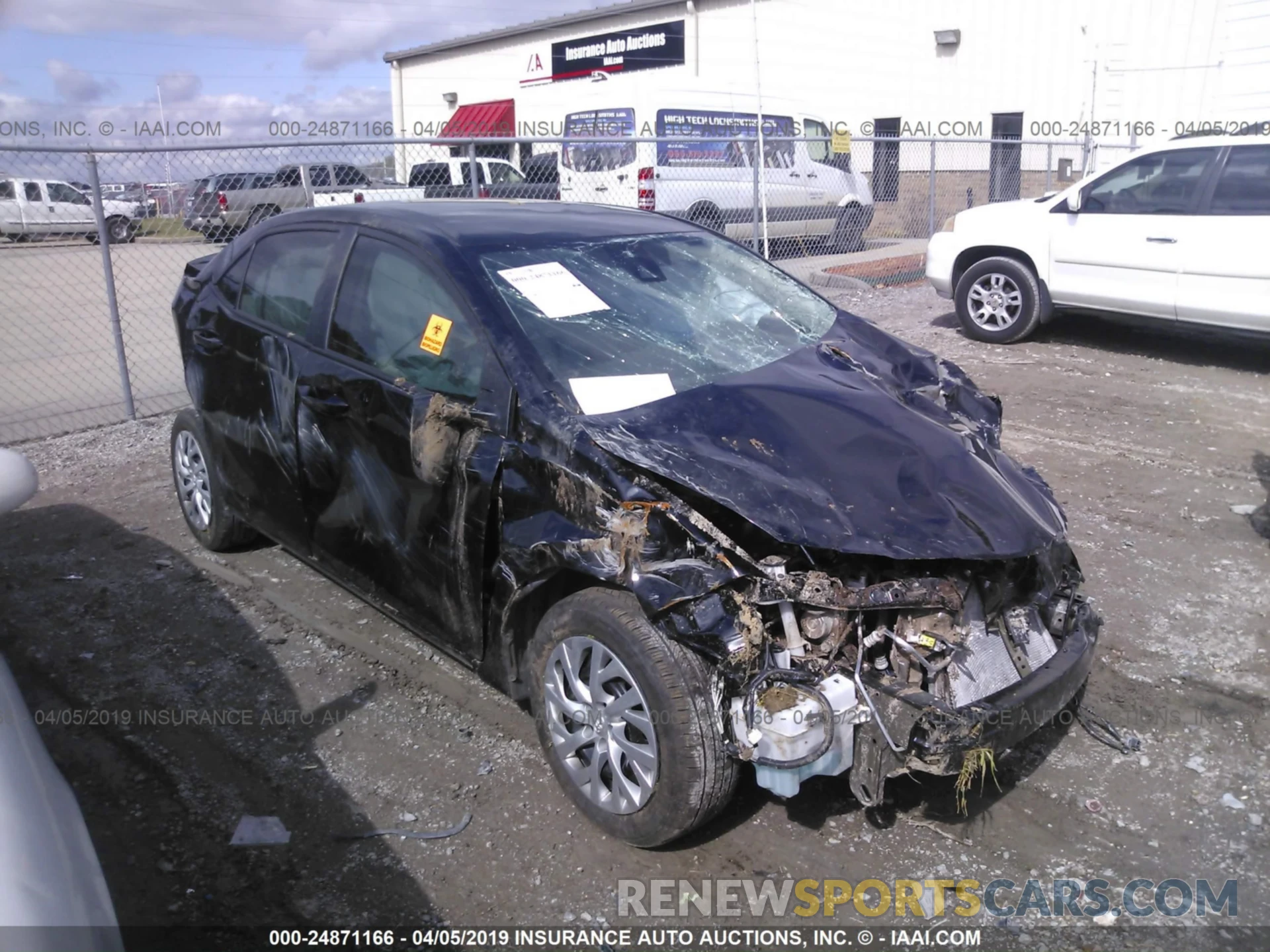 1 Photograph of a damaged car 5YFBURHE2KP911358 TOYOTA COROLLA 2019