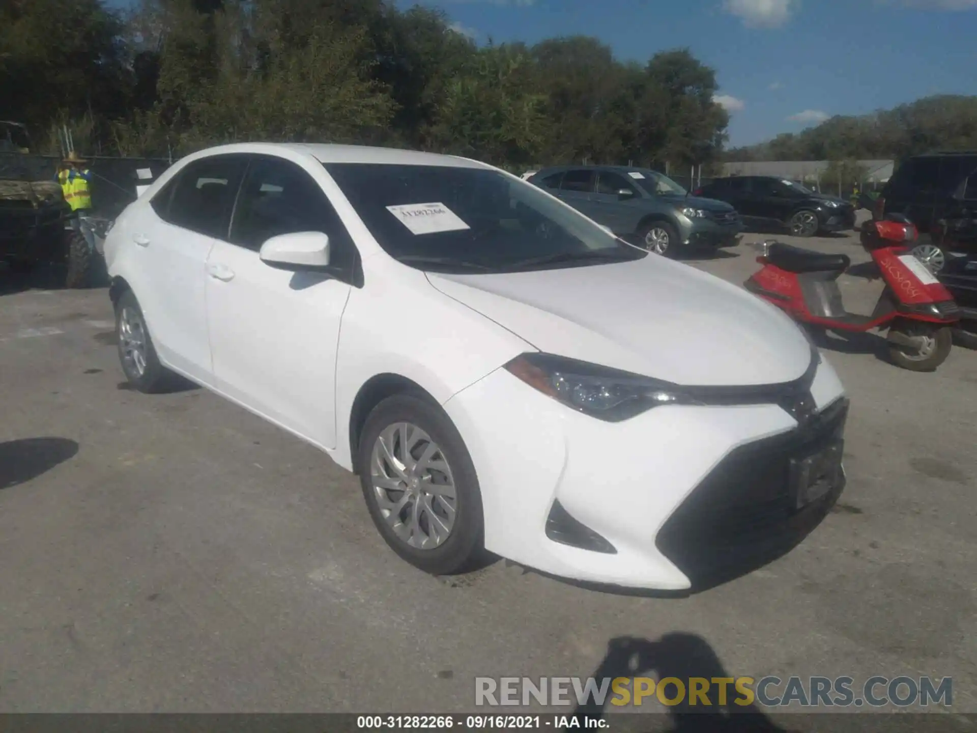 1 Photograph of a damaged car 5YFBURHE2KP911537 TOYOTA COROLLA 2019