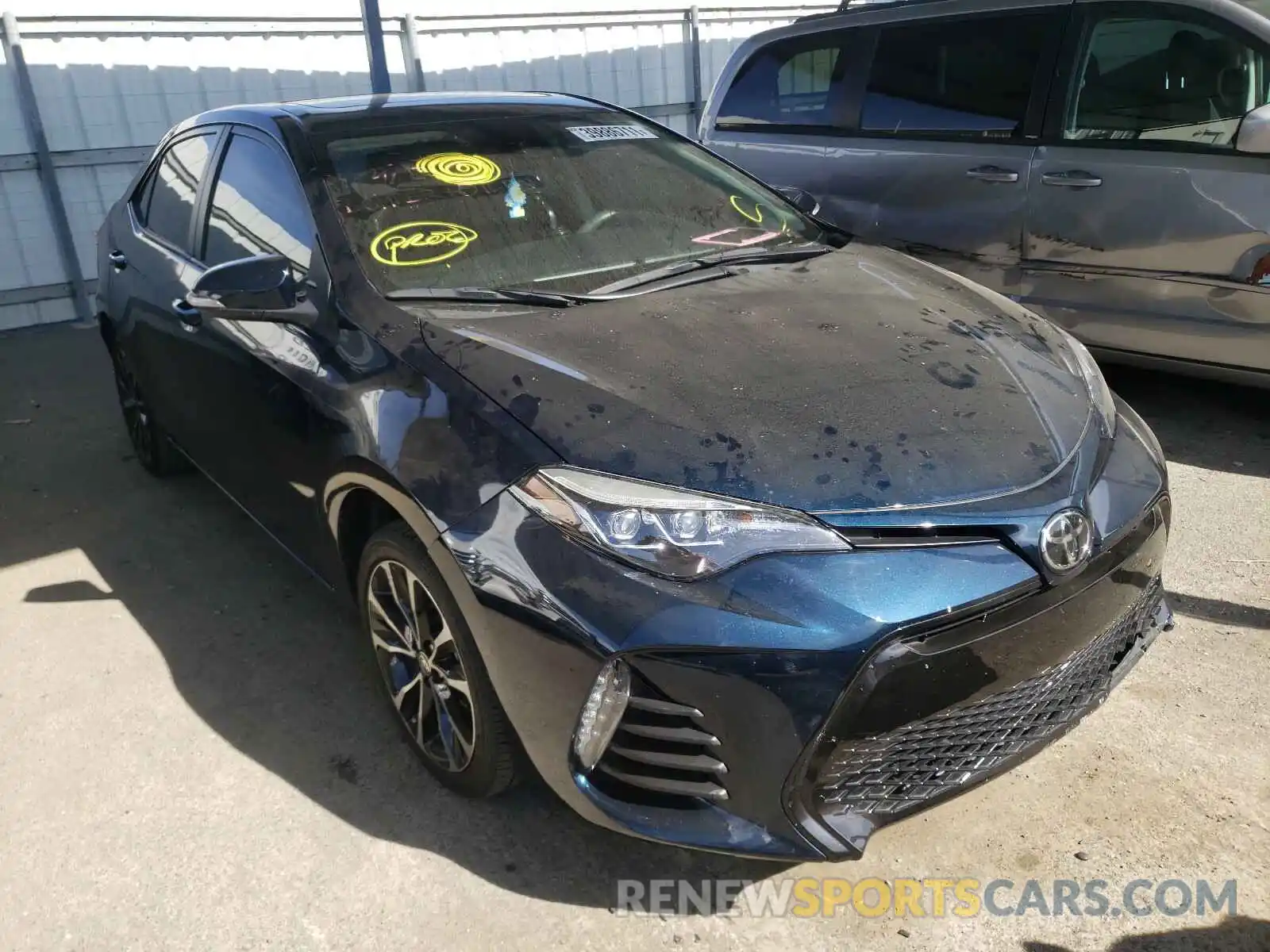 1 Photograph of a damaged car 5YFBURHE2KP912008 TOYOTA COROLLA 2019