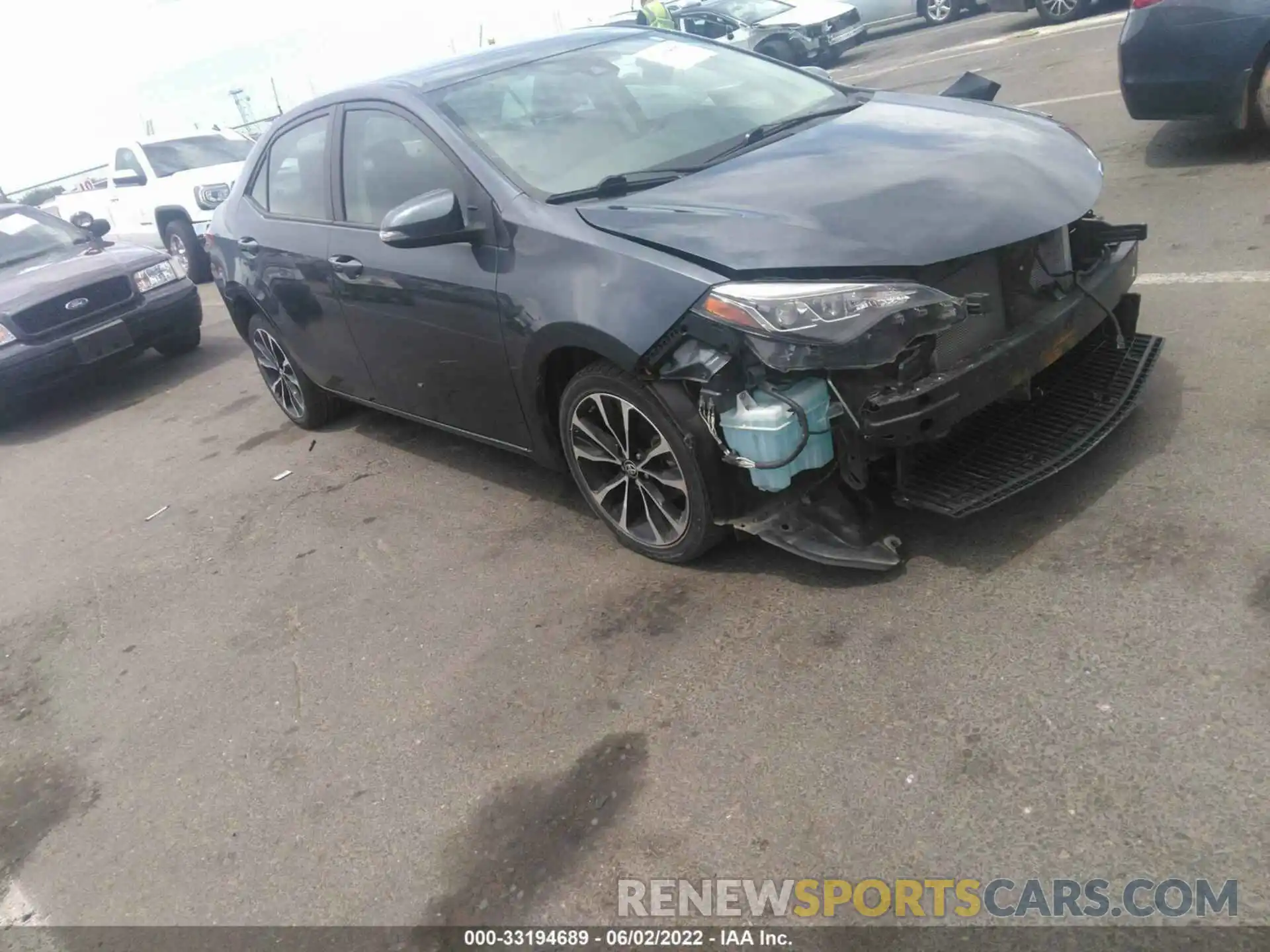 1 Photograph of a damaged car 5YFBURHE2KP912011 TOYOTA COROLLA 2019