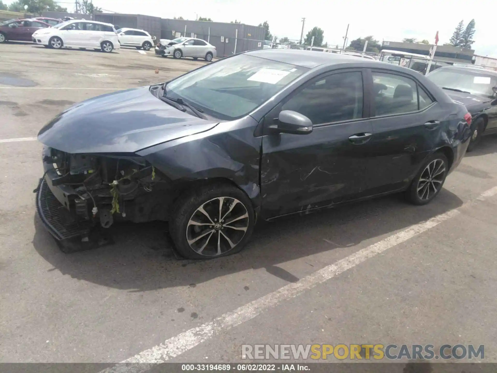 2 Photograph of a damaged car 5YFBURHE2KP912011 TOYOTA COROLLA 2019