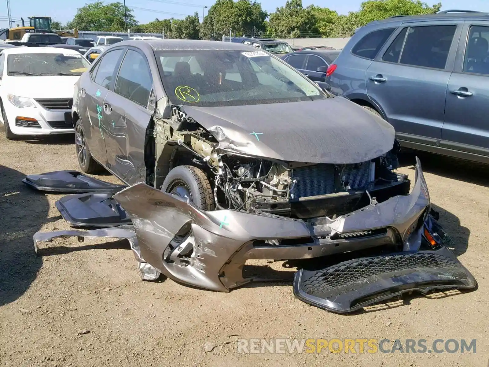 1 Photograph of a damaged car 5YFBURHE2KP912025 TOYOTA COROLLA 2019