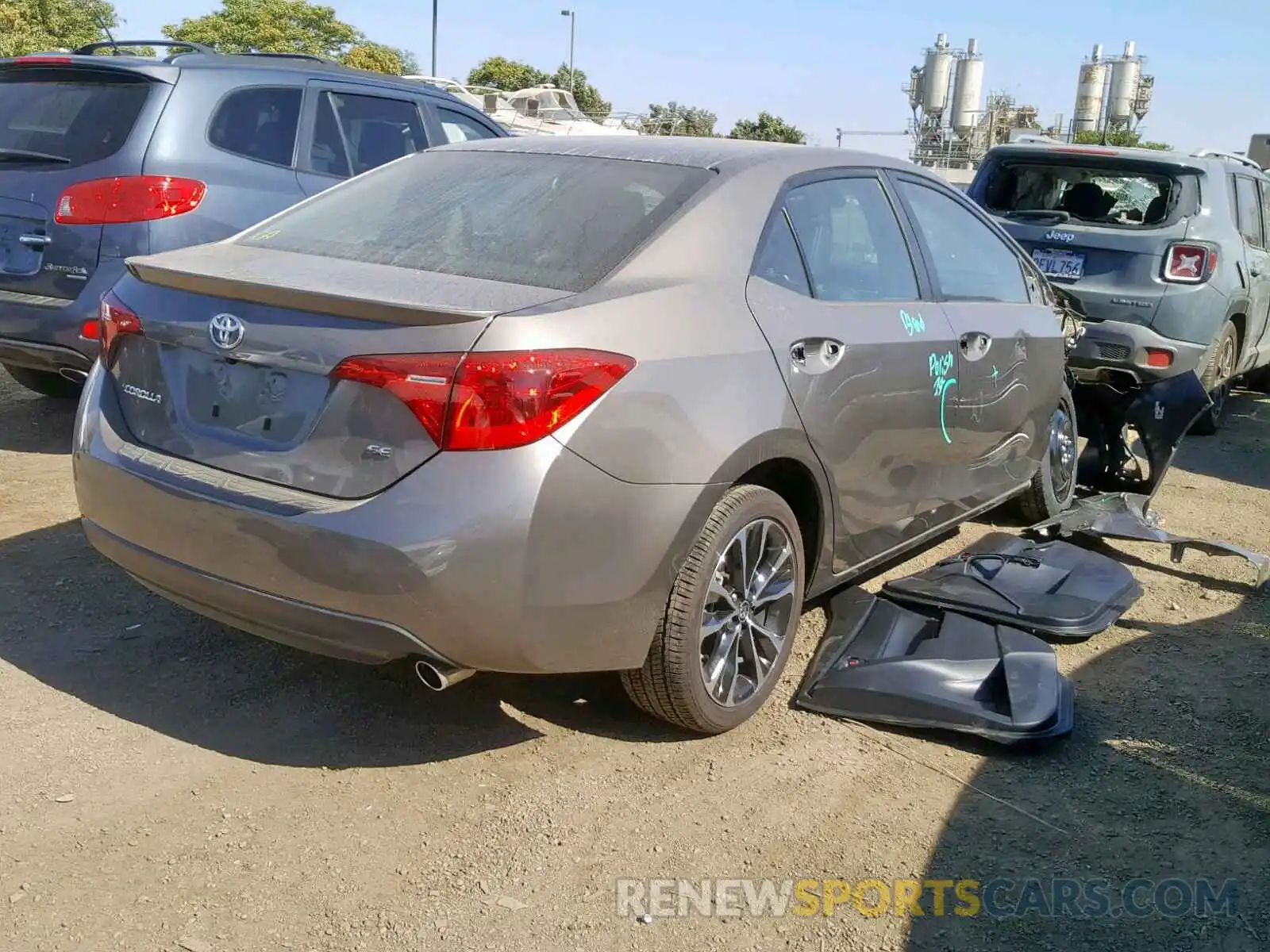 4 Photograph of a damaged car 5YFBURHE2KP912025 TOYOTA COROLLA 2019