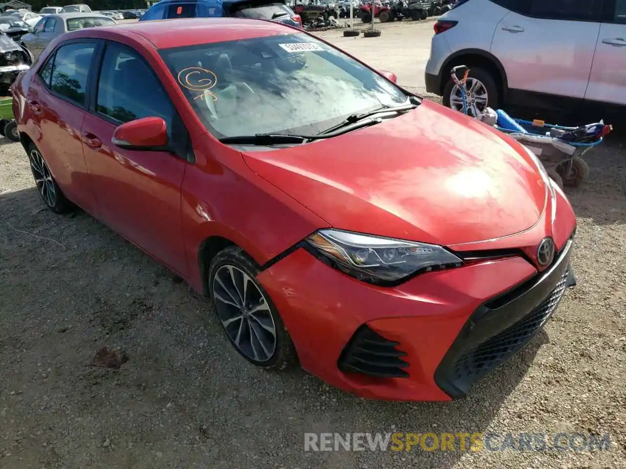 1 Photograph of a damaged car 5YFBURHE2KP913790 TOYOTA COROLLA 2019