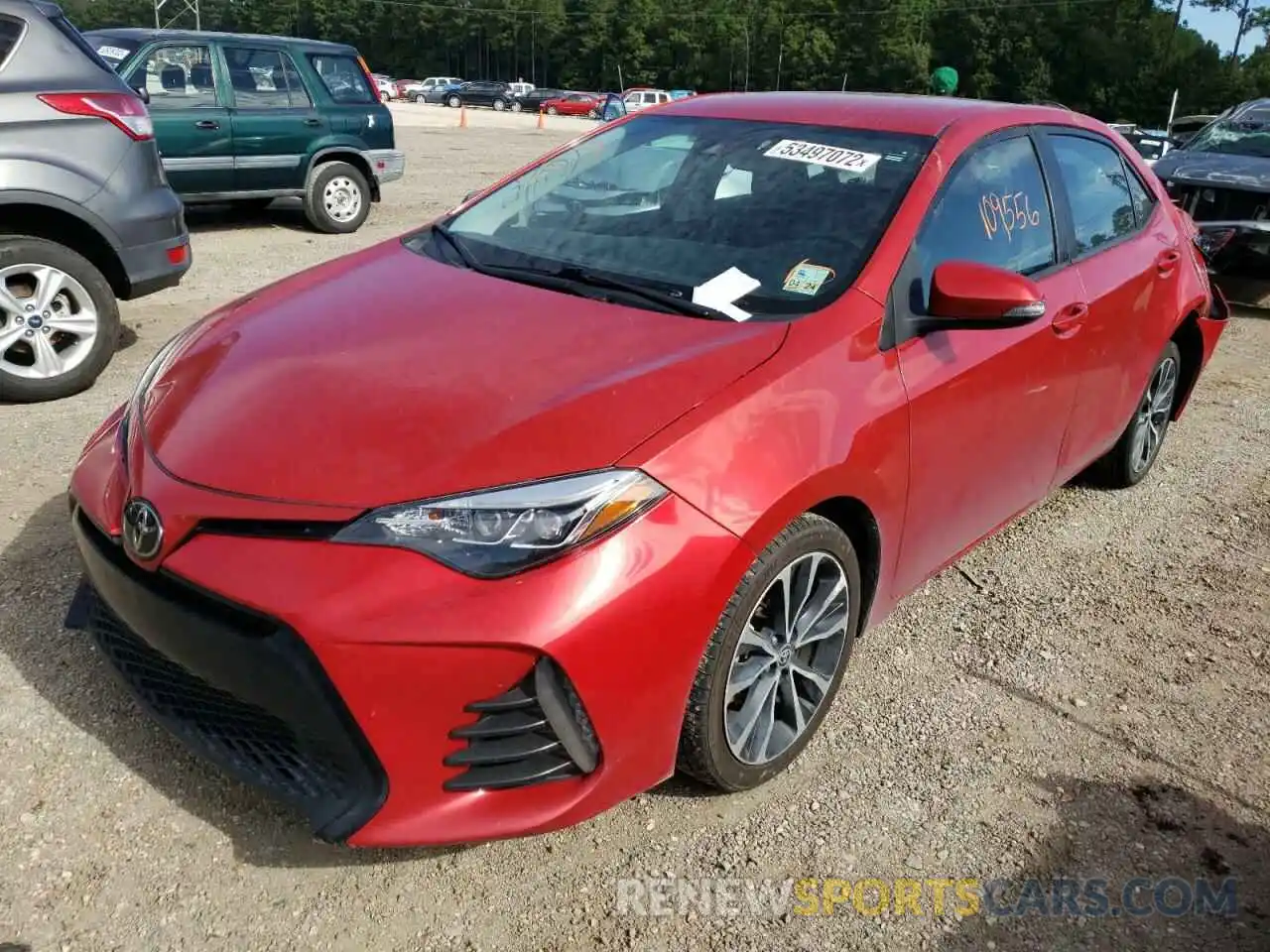 2 Photograph of a damaged car 5YFBURHE2KP913790 TOYOTA COROLLA 2019