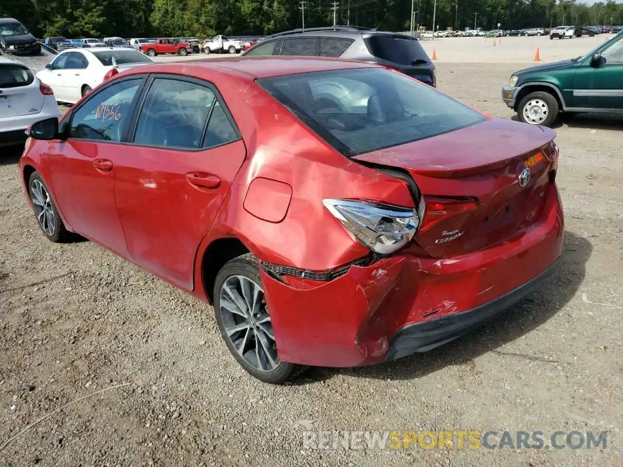 3 Photograph of a damaged car 5YFBURHE2KP913790 TOYOTA COROLLA 2019