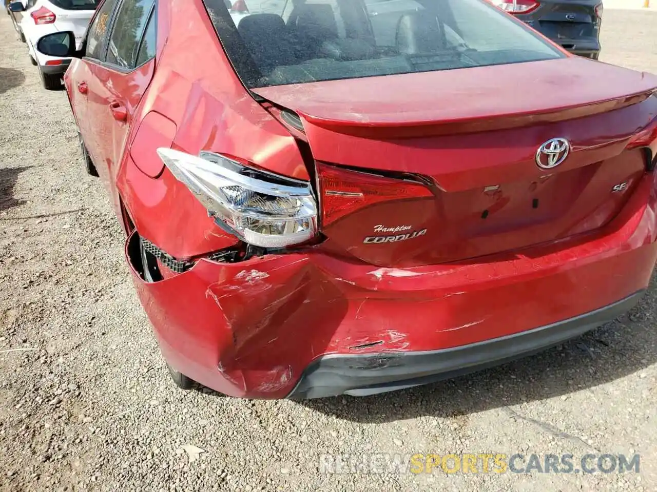 9 Photograph of a damaged car 5YFBURHE2KP913790 TOYOTA COROLLA 2019