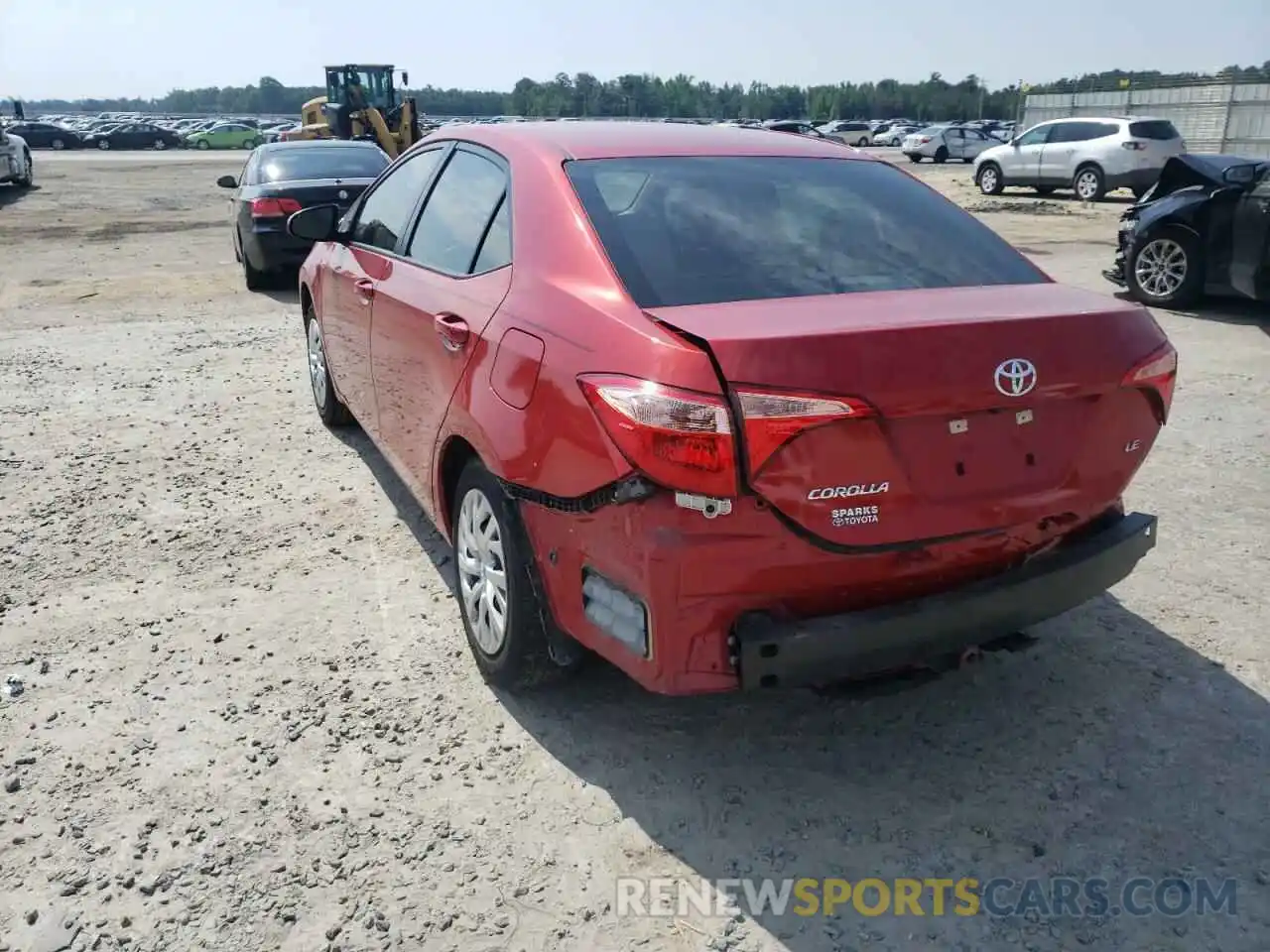 3 Photograph of a damaged car 5YFBURHE2KP913949 TOYOTA COROLLA 2019